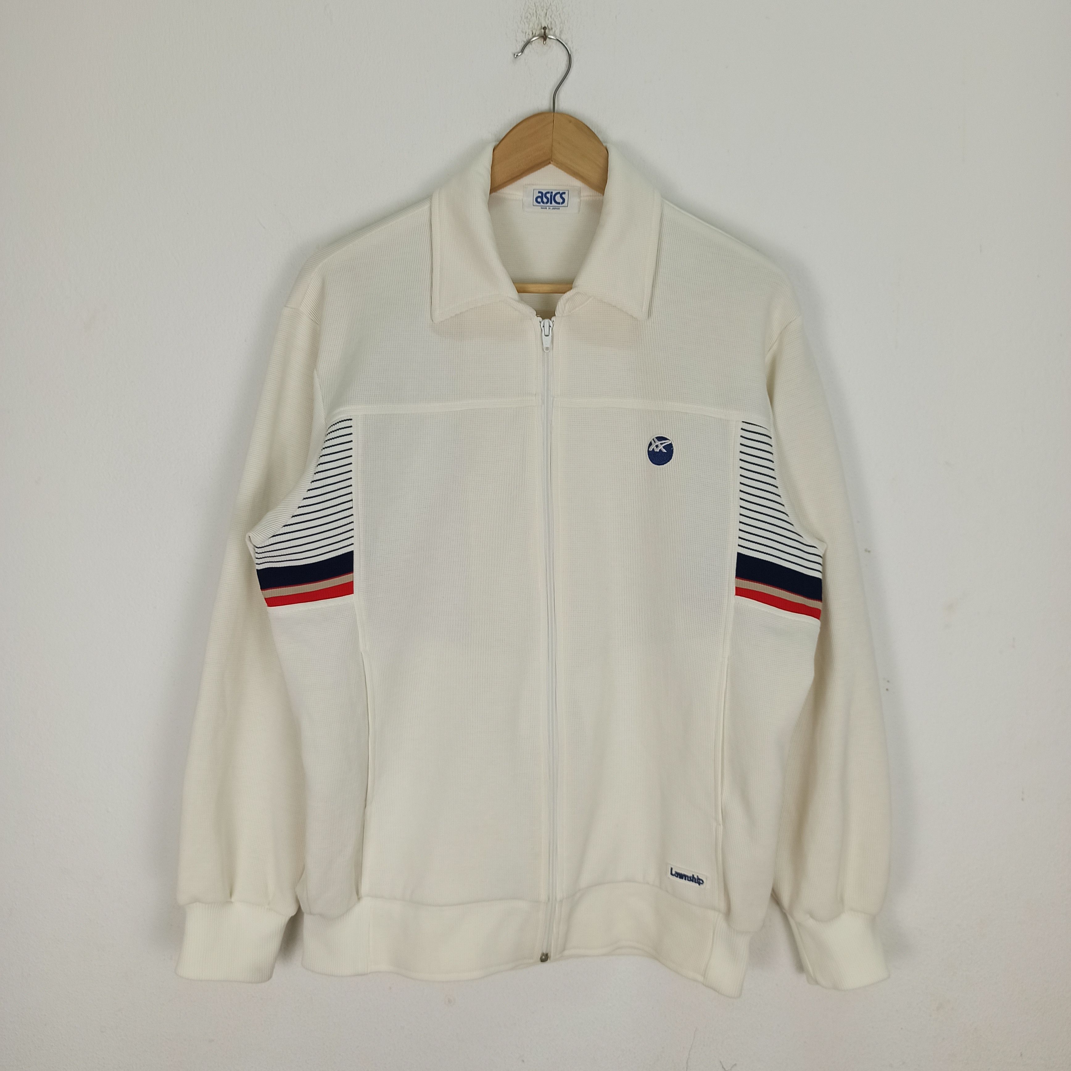 Asics Vintage ASICS LAWNSHIP Track Top Sweater Made in JAPAN Size US XL / EU 56 / 4 - 1 Thumbnail