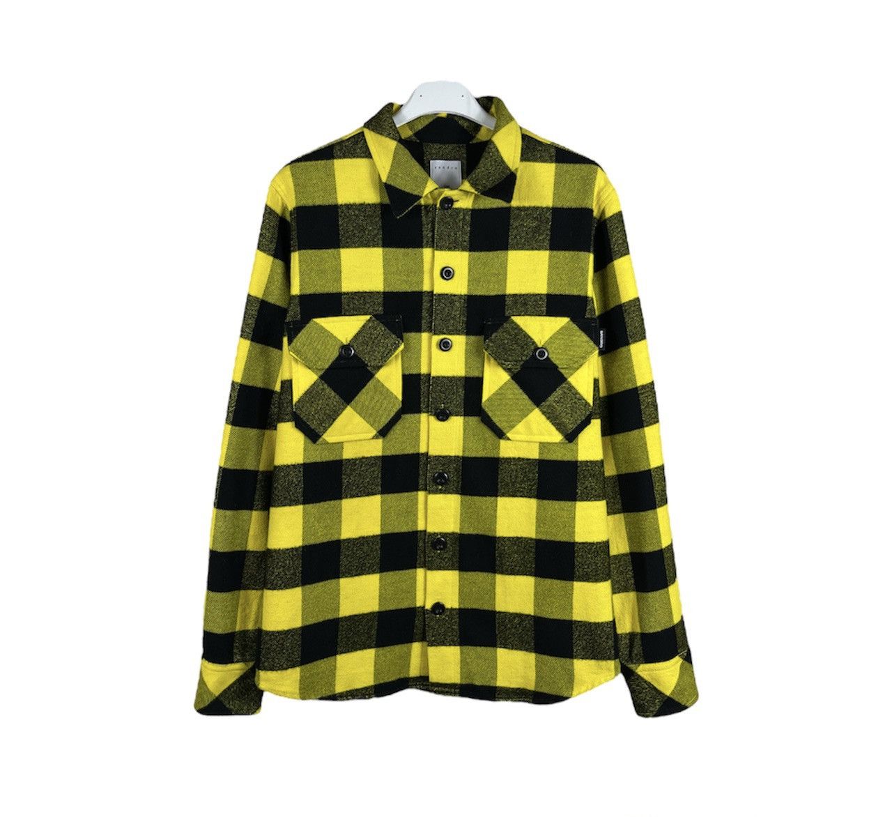 Sandro Paris checked flannel shirt jacket plaid