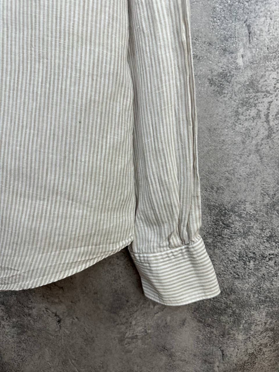 Massimo Dutti Massimo Dutti 100% Linen Striped Shirt Button-Down LS Size US XXL / EU 58 / 5 - 8 Thumbnail