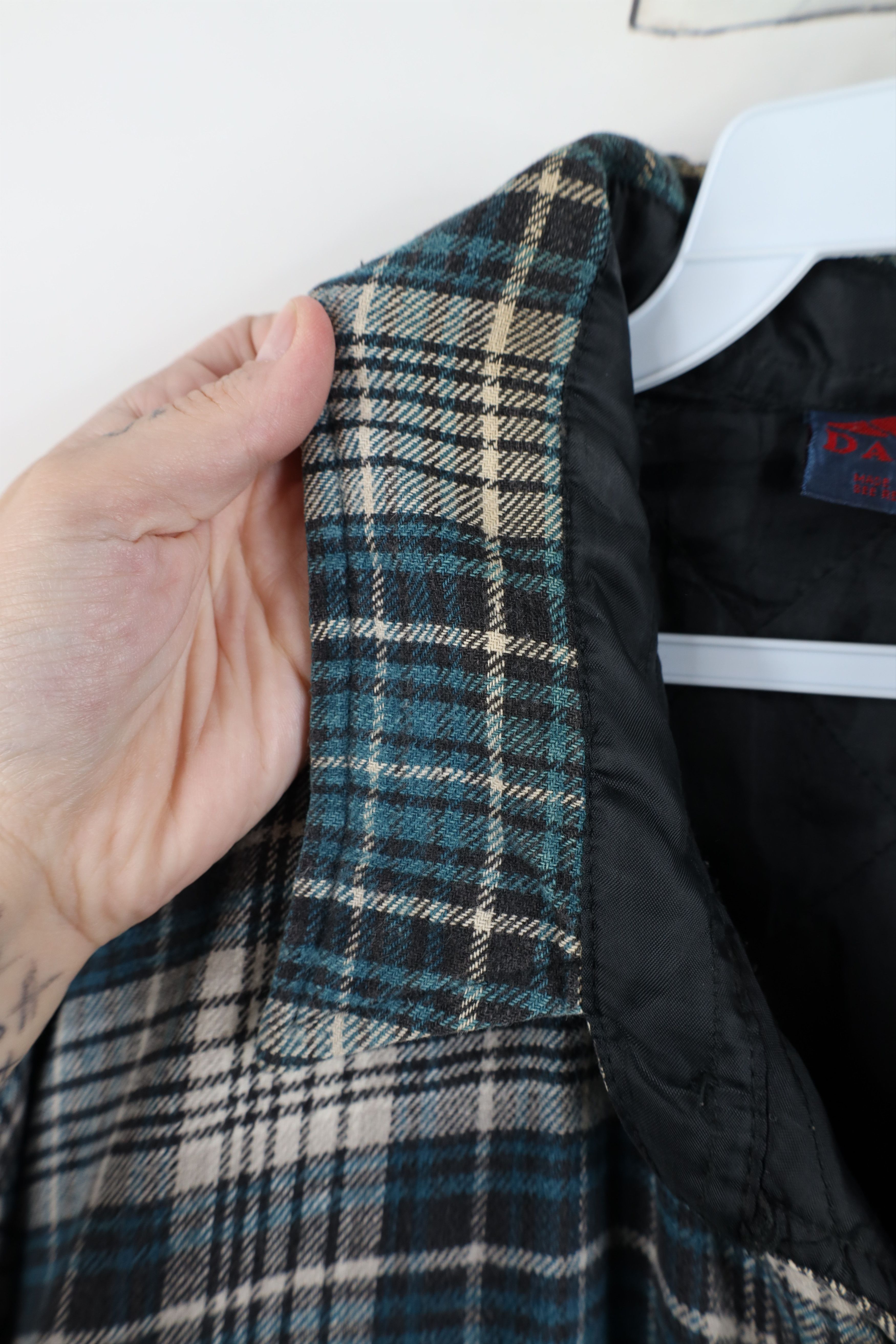 Vintage Vintage 90s Streetwear Quilted Flannel Button Shirt Jacket Size US XXL / EU 58 / 5 - 8 Thumbnail