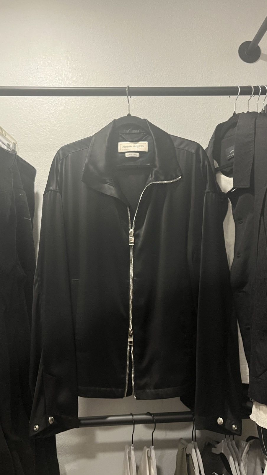 Alexander McQueen Alexander McQueen Sporty Zip Jacket Fluid Viscose Size US L / EU 52-54 / 3 - 1 Thumbnail