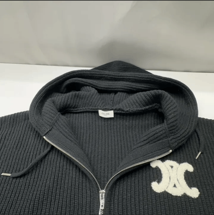 Celine Celine wool zip-up hooded jacket Size US L / EU 52-54 / 3 - 8 Thumbnail