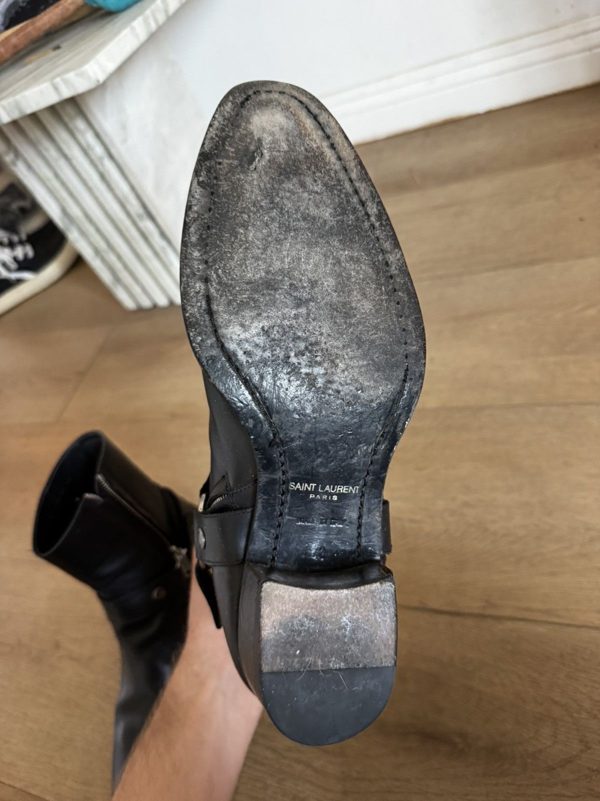Saint Laurent Paris Hedi Harness Wyatts Leather 43 Size US 10 / EU 43 - 7 Thumbnail