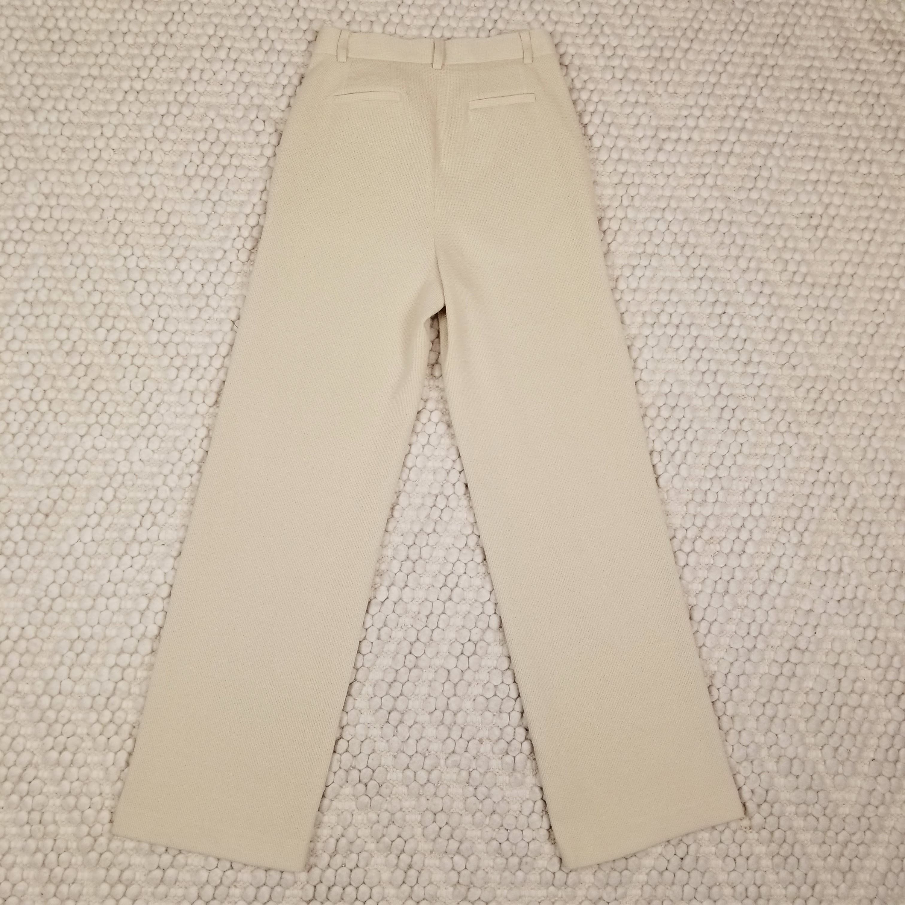 MONROW Bonded Thermal Pleated Pants Size 27" / US 4 / IT 40 - 6 Thumbnail