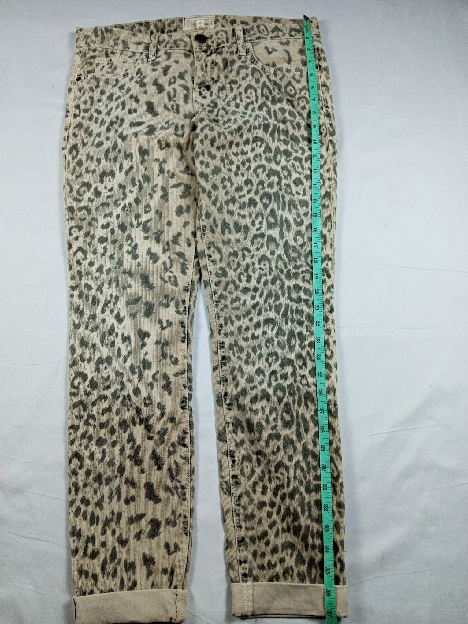 Current/Elliot Current Elliott Corduroy Leopard print punk amiri style Size US 30 / EU 46 - 13 Thumbnail