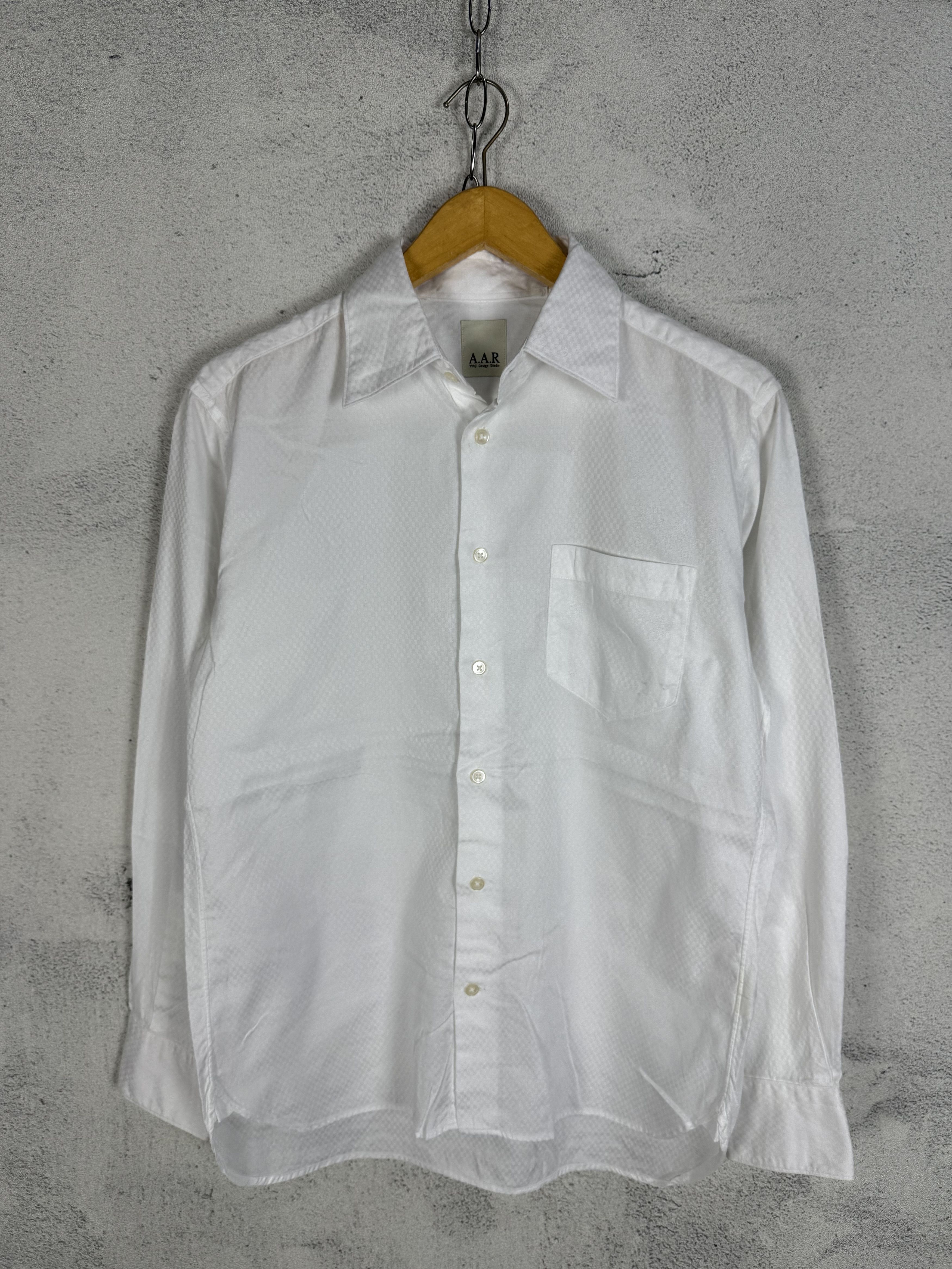 Yohji Yamamoto AAR Yohji Yamamoto Checkered Pattern Button Up White Shirt Size US M / EU 48-50 / 2 - 3 Thumbnail
