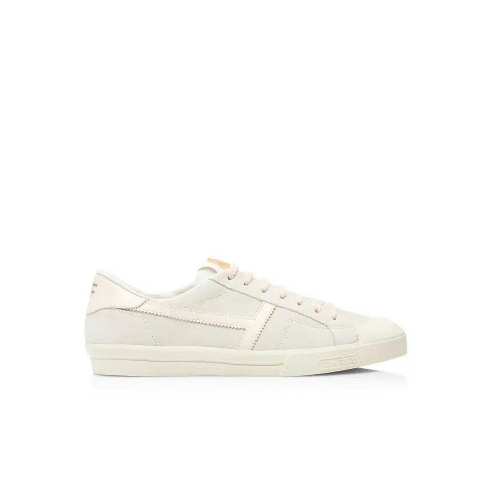 Tom Ford o1loc1c0425 J1379 Suede Jarvis Low-Top Sneaker in White Size US 12 / EU 45 - 1 Thumbnail