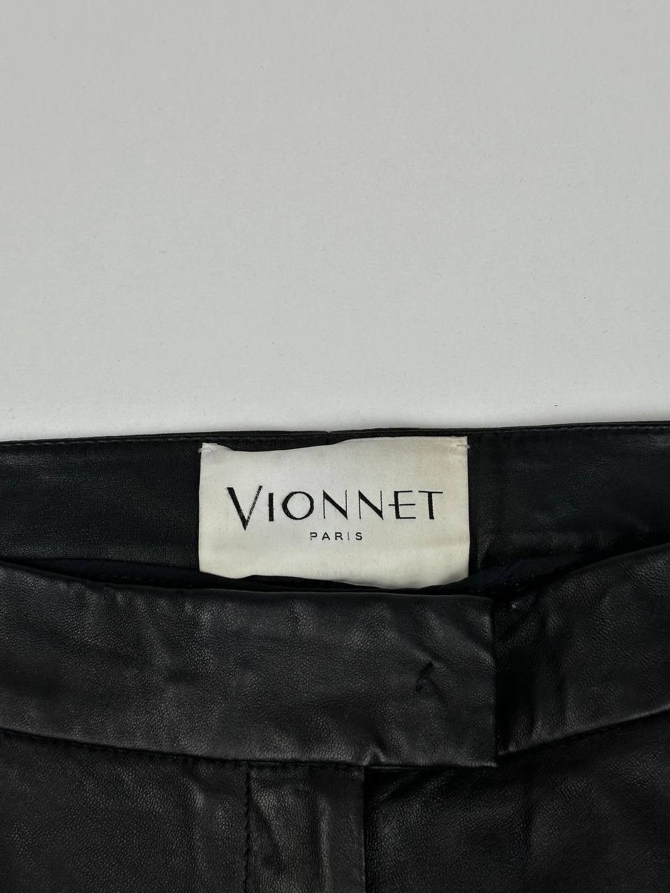 Vintage leather pants from Vionnet Size 26" / US 2 / IT 38 - 3 Thumbnail