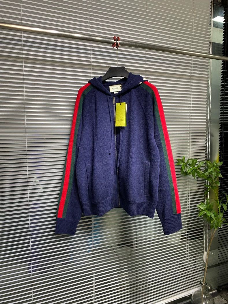 Gucci Gucci Side red and green stripes embroidered letter jacket Size US M / EU 48-50 / 2 - 1 Thumbnail