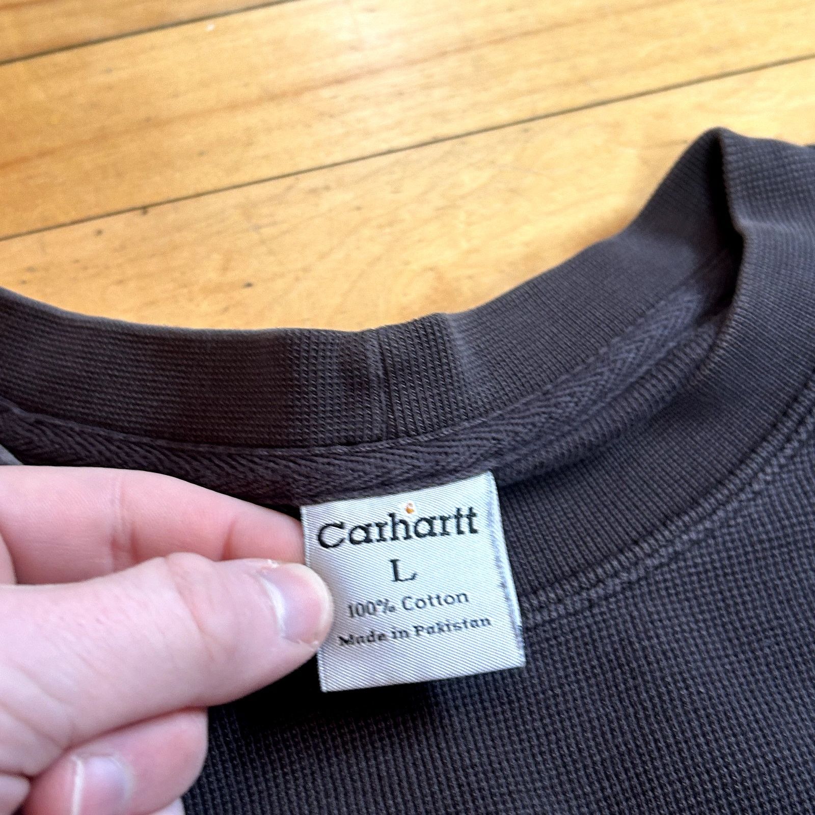 Carhartt Y2K Carhartt Black Thermal Long Sleeve Large Size US L / EU 52-54 / 3 - 4 Thumbnail