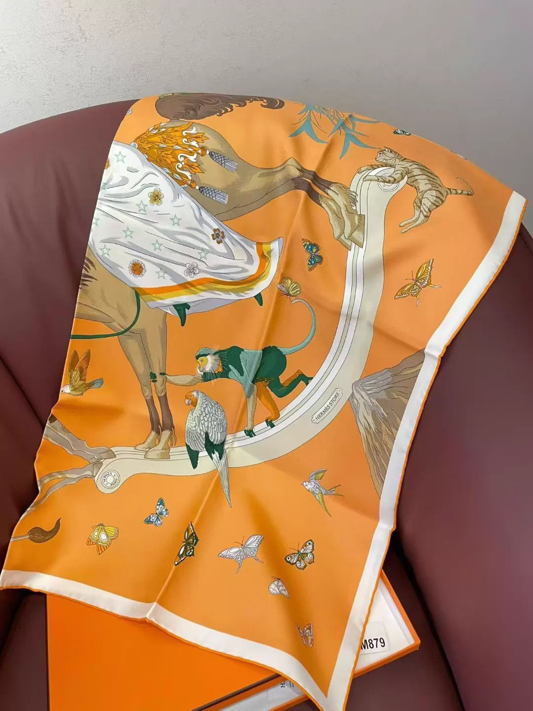 Hermes Hermès NEW BESTSELLER Silk Scarf 90x90 AM879 Size ONE SIZE - 5 Thumbnail