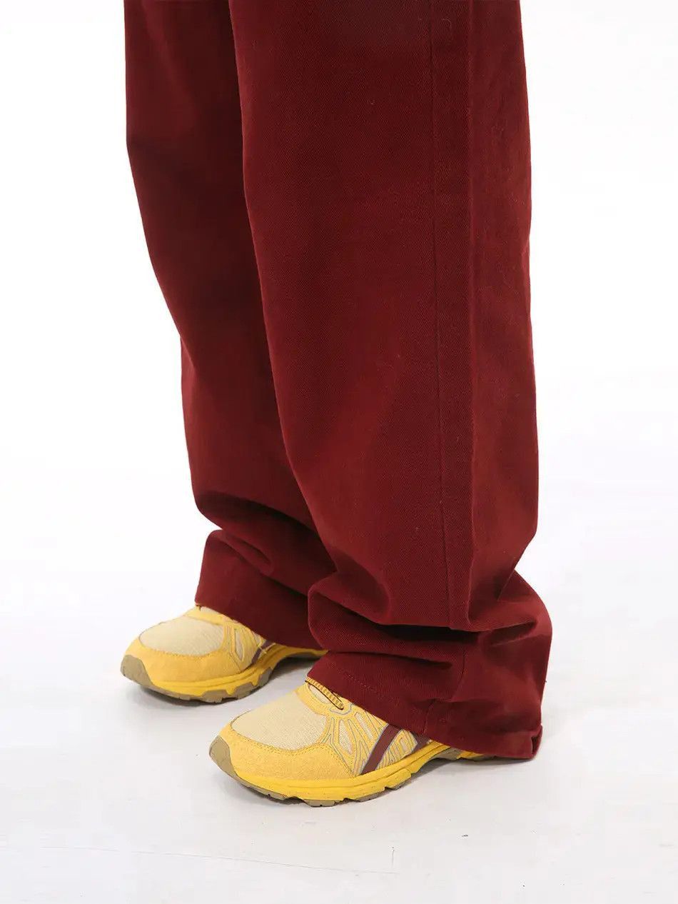 Japanese Brand Retro loose straight leg red high street jeans Size US 32 / EU 48 - 4 Thumbnail