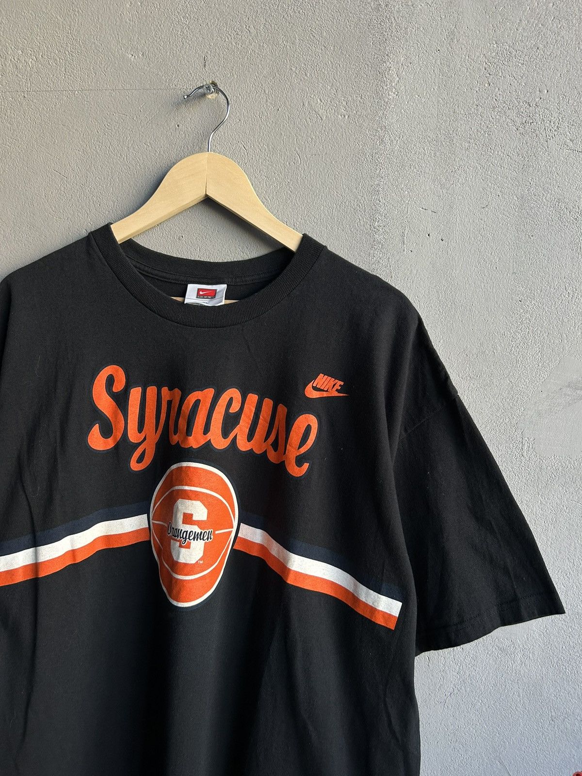 Nike Vintage 90s Nike Syracuse Black Y2K Hype T-shirt Size XL Size US XL / EU 56 / 4 - 2 Thumbnail