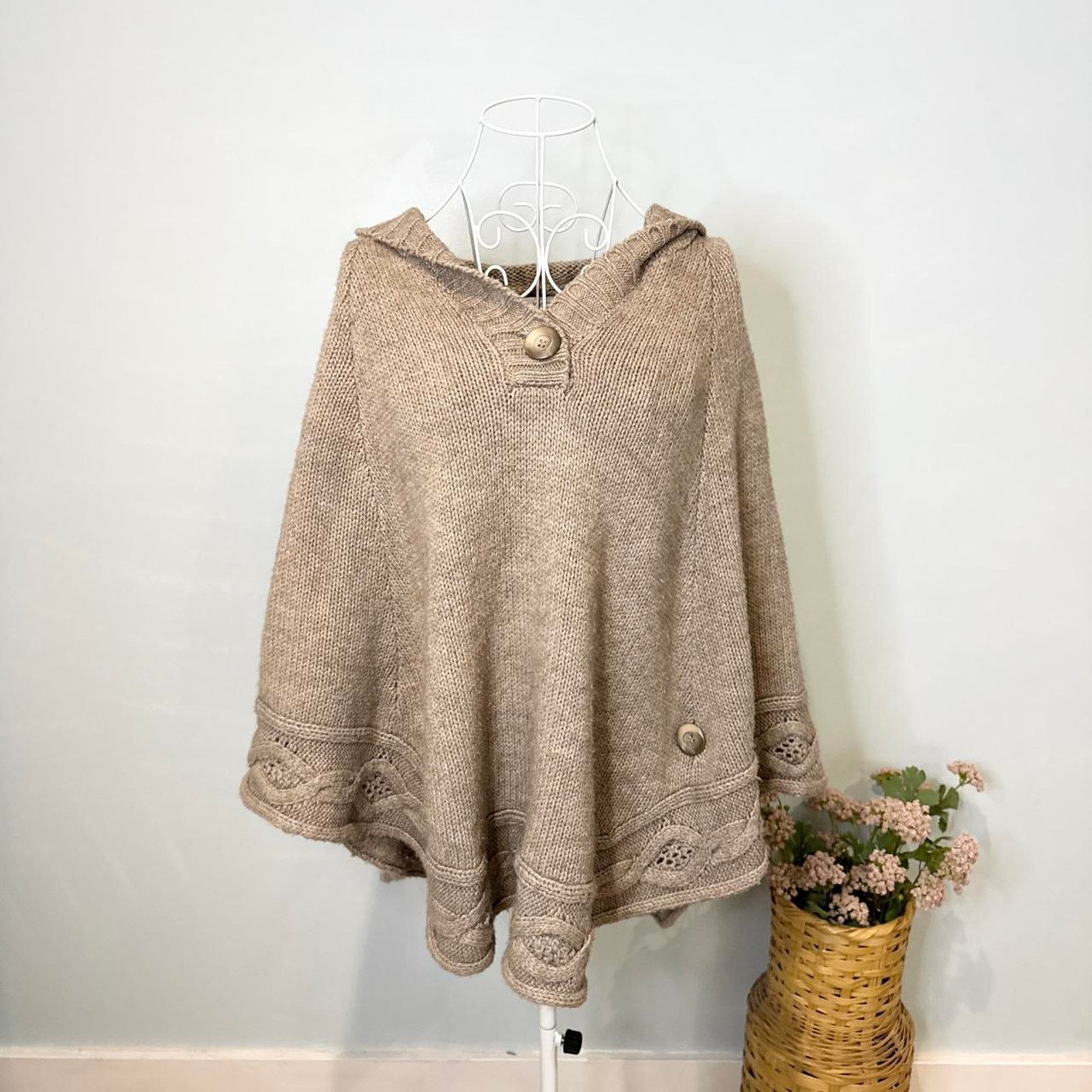 Other Stunning vintage y2k forest brown knit crochet Size ONE SIZE - 1 Thumbnail