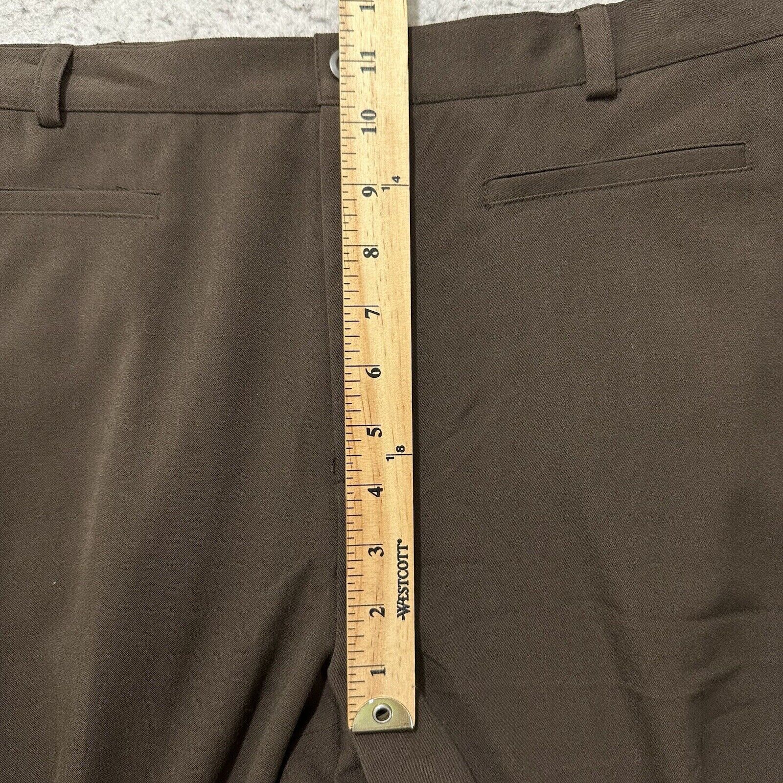 Other Vintage Rafaella 12 Straight Leg Pants Flat Front Brown Size 34" / US 12 / IT 48 - 11 Thumbnail