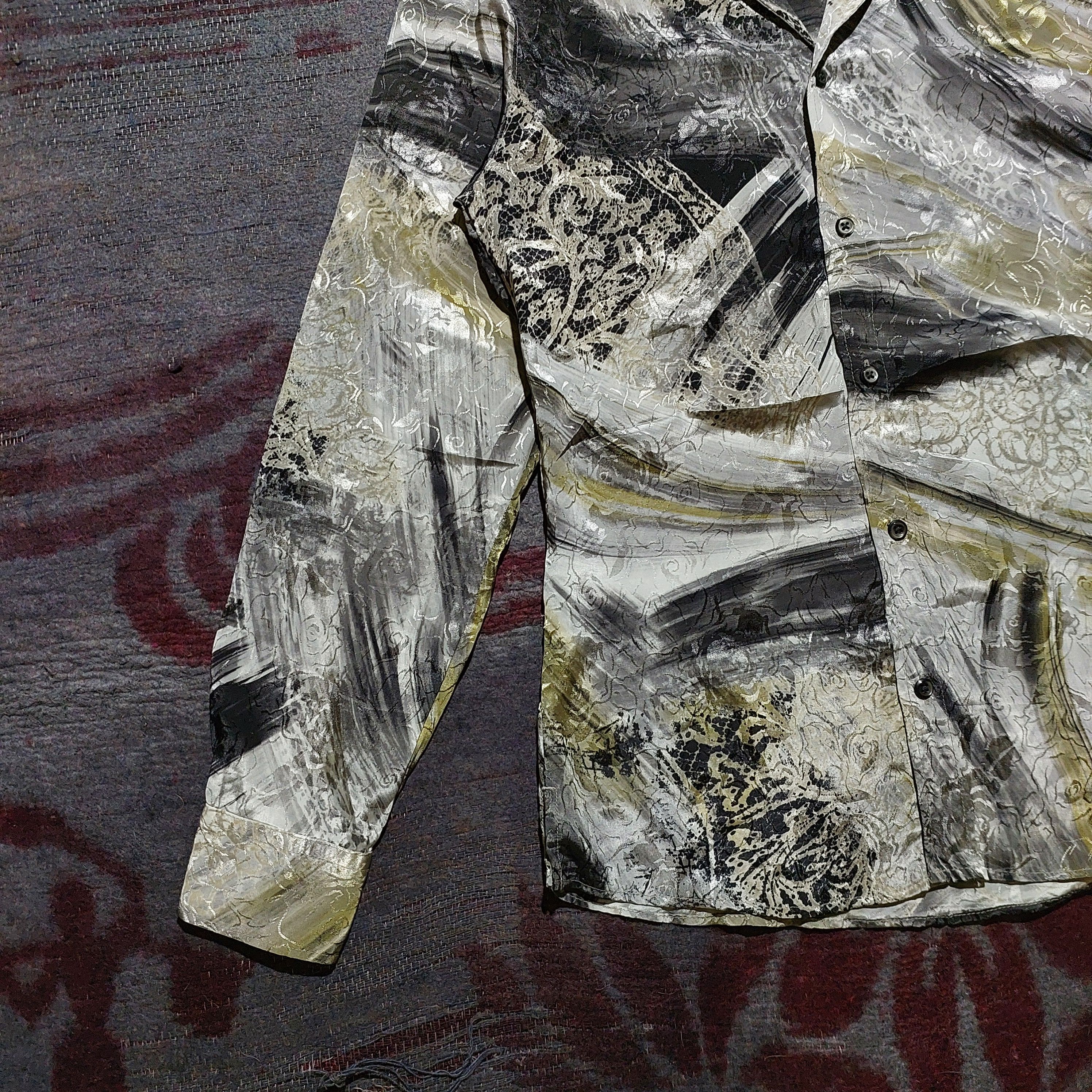 Tornado Mart Tornado mart open collar slik shirt Size US M / EU 48-50 / 2 - 4 Thumbnail