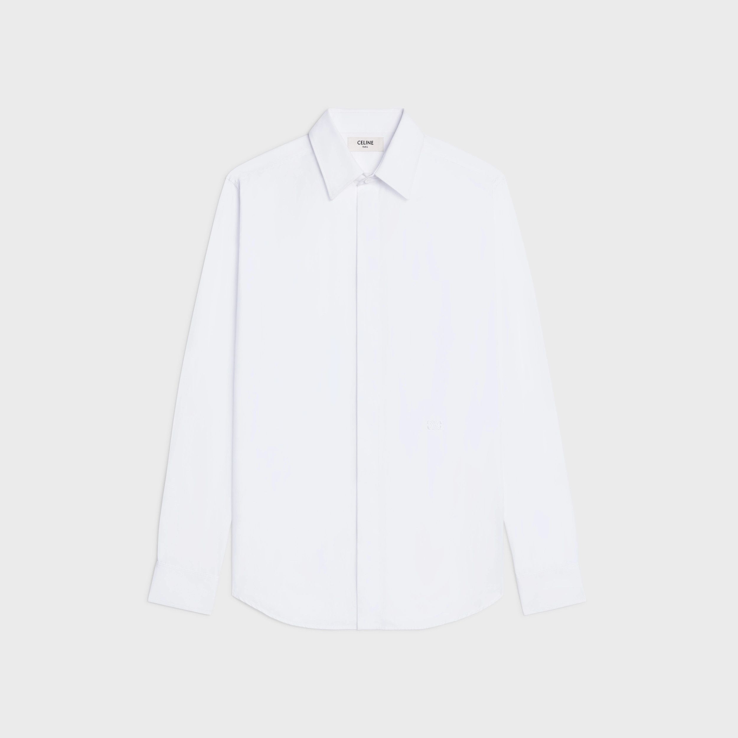 Celine o1bcso1str0824 Loose Shirt in White Size US XS / EU 42 / 0 - 1 Thumbnail