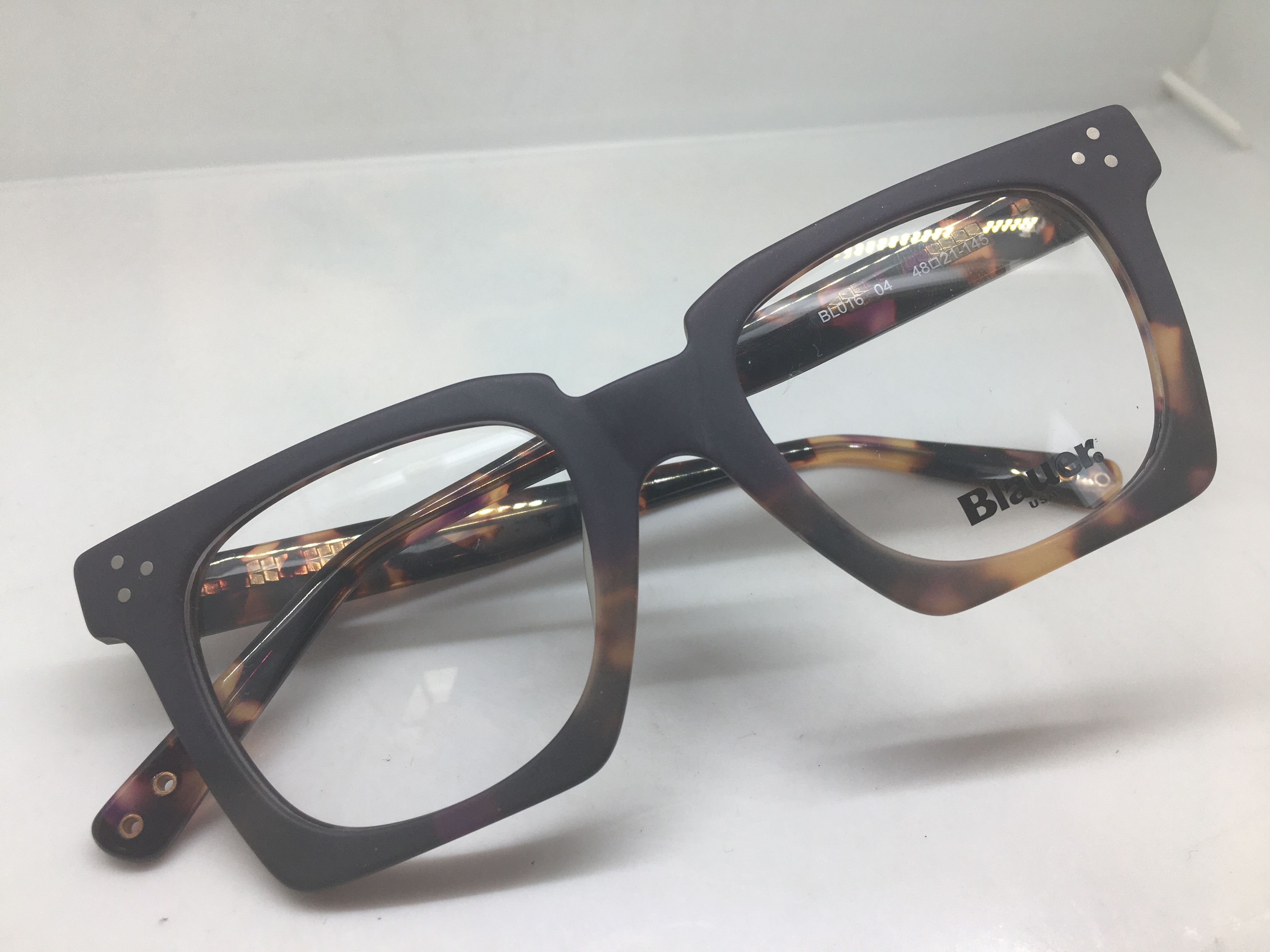 Other Blauer Matte Tortoise PREPPY Eyeglasses Frame Size ONE SIZE - 5 Thumbnail