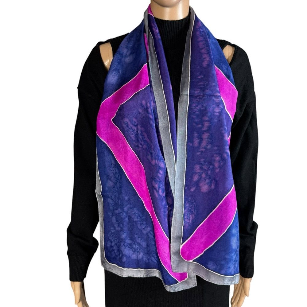 Other Hand-Dyed Silk Rectangle Scarf 12'' x 58'' Size ONE SIZE - 1 Thumbnail