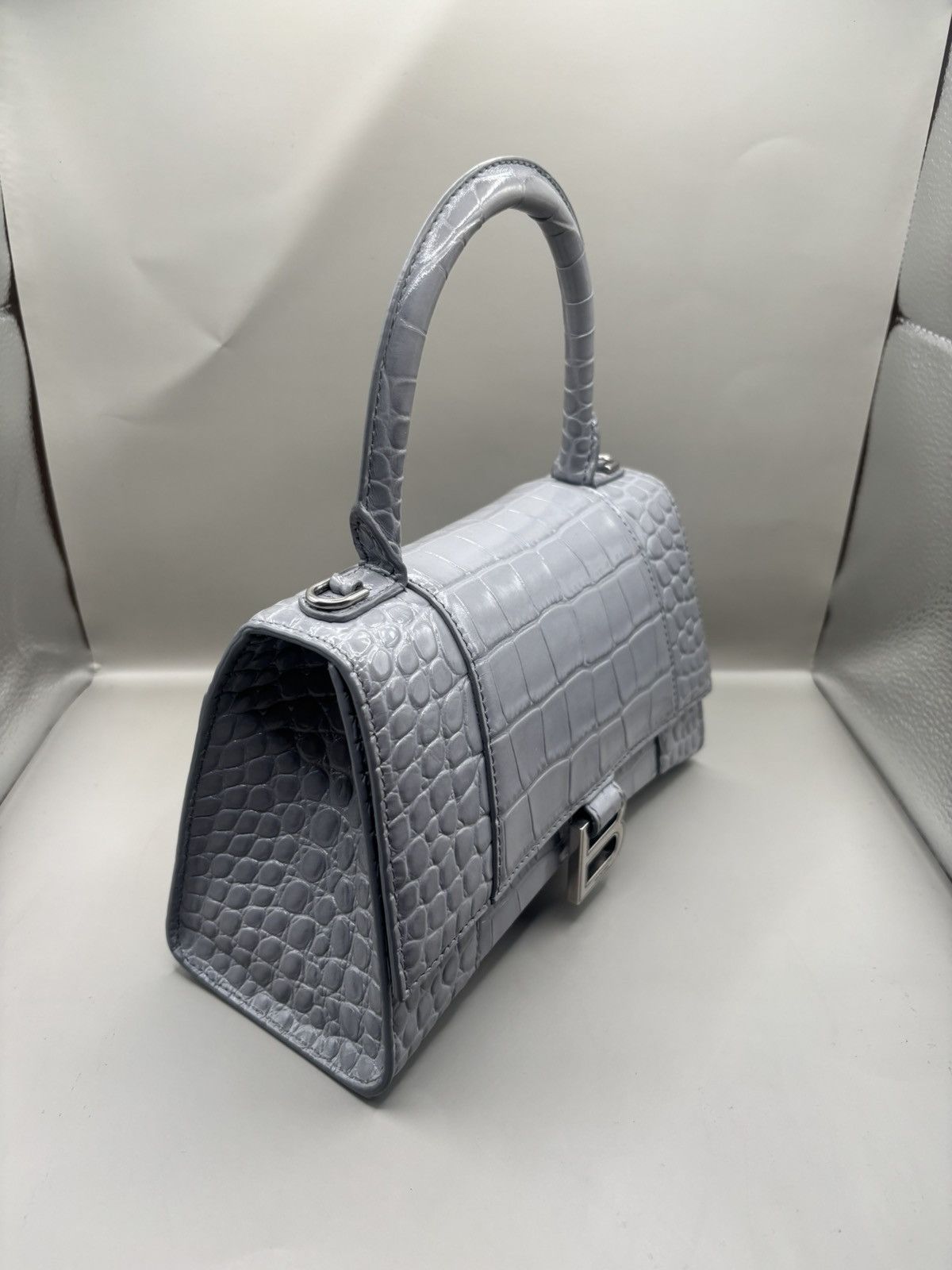 Balenciaga Balenciaga HourGlass Embossed Leather Too Handle Size ONE SIZE - 2 Thumbnail