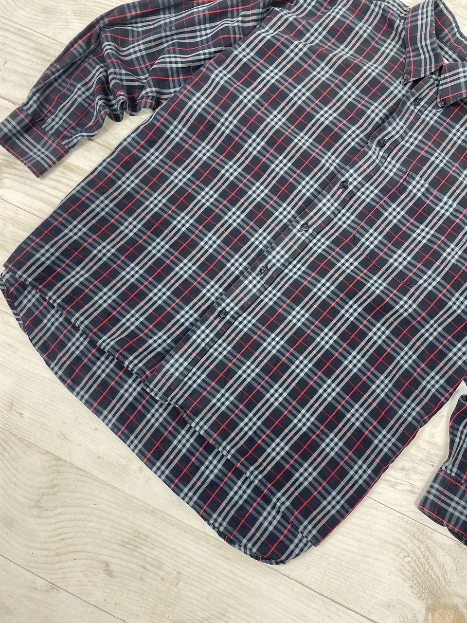 Burberry Burberrys Check Shirt Button Long Sleeve Size US XL / EU 56 / 4 - 3 Thumbnail