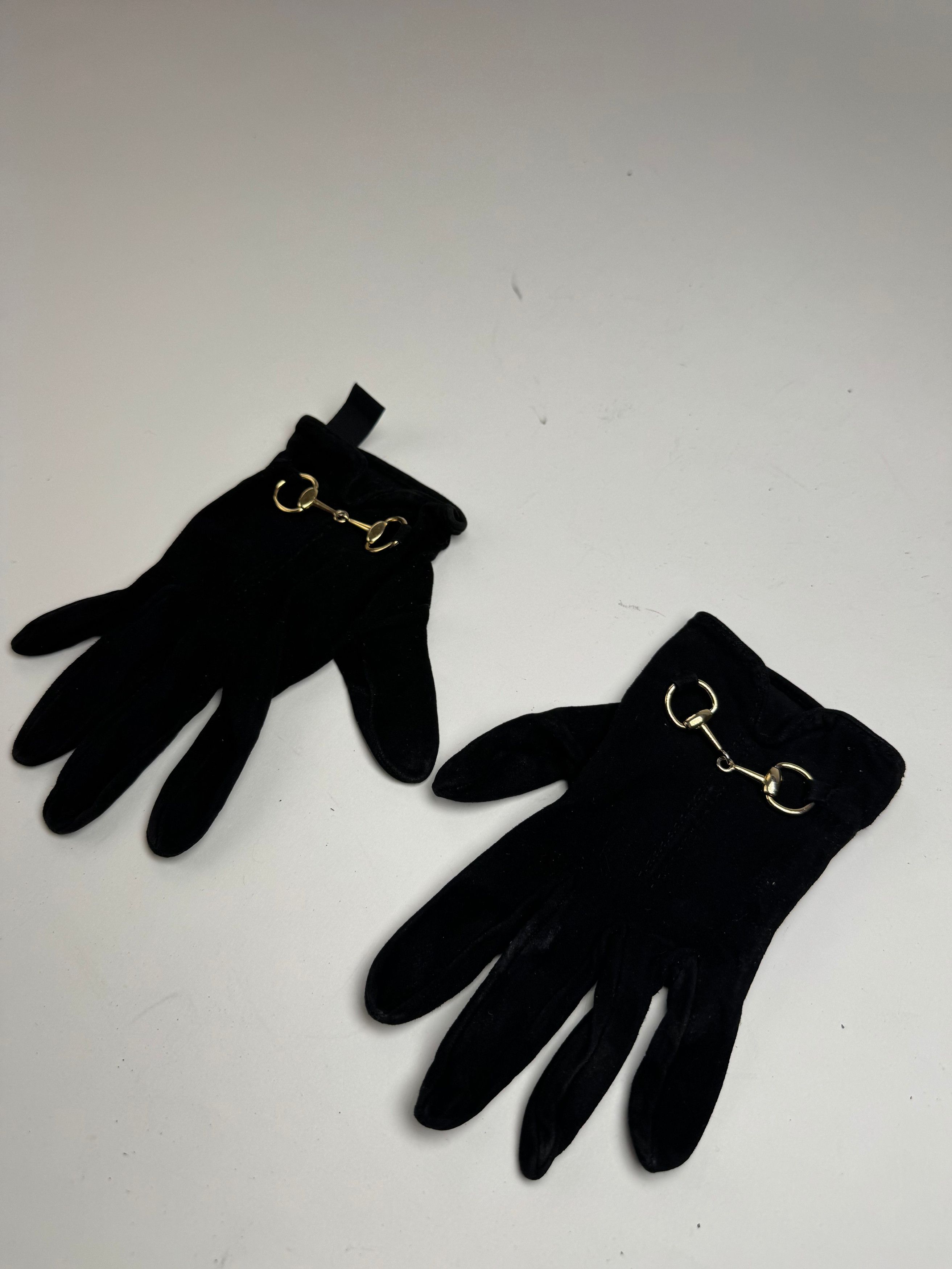 Gucci Vintage Leather gloves Black S Size ONE SIZE - 1 Thumbnail