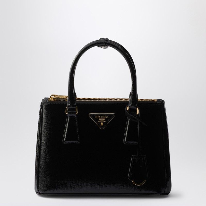 Prada Prada Prada Galleria Small Black Saffiano Leather Bag Size ONE SIZE - 1 Thumbnail