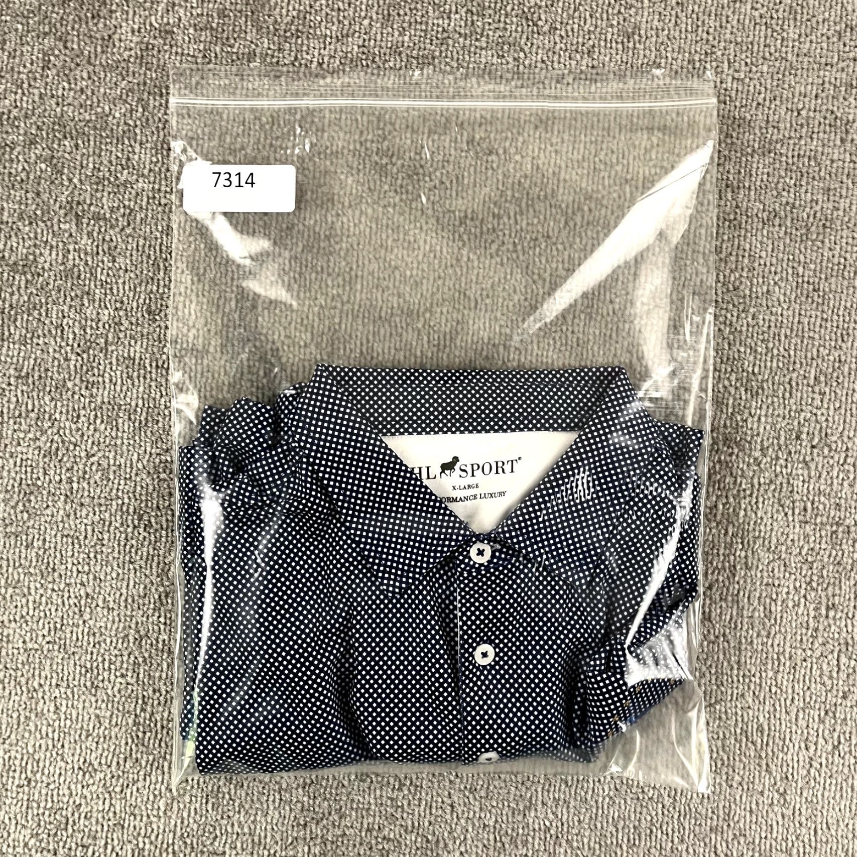 Vintage HORN LEGEND Polo Shirt Men XL Blue Golf Performance S/S LINKS AT PERRY CABIN Size US XL / EU 56 / 4 - 8 Thumbnail