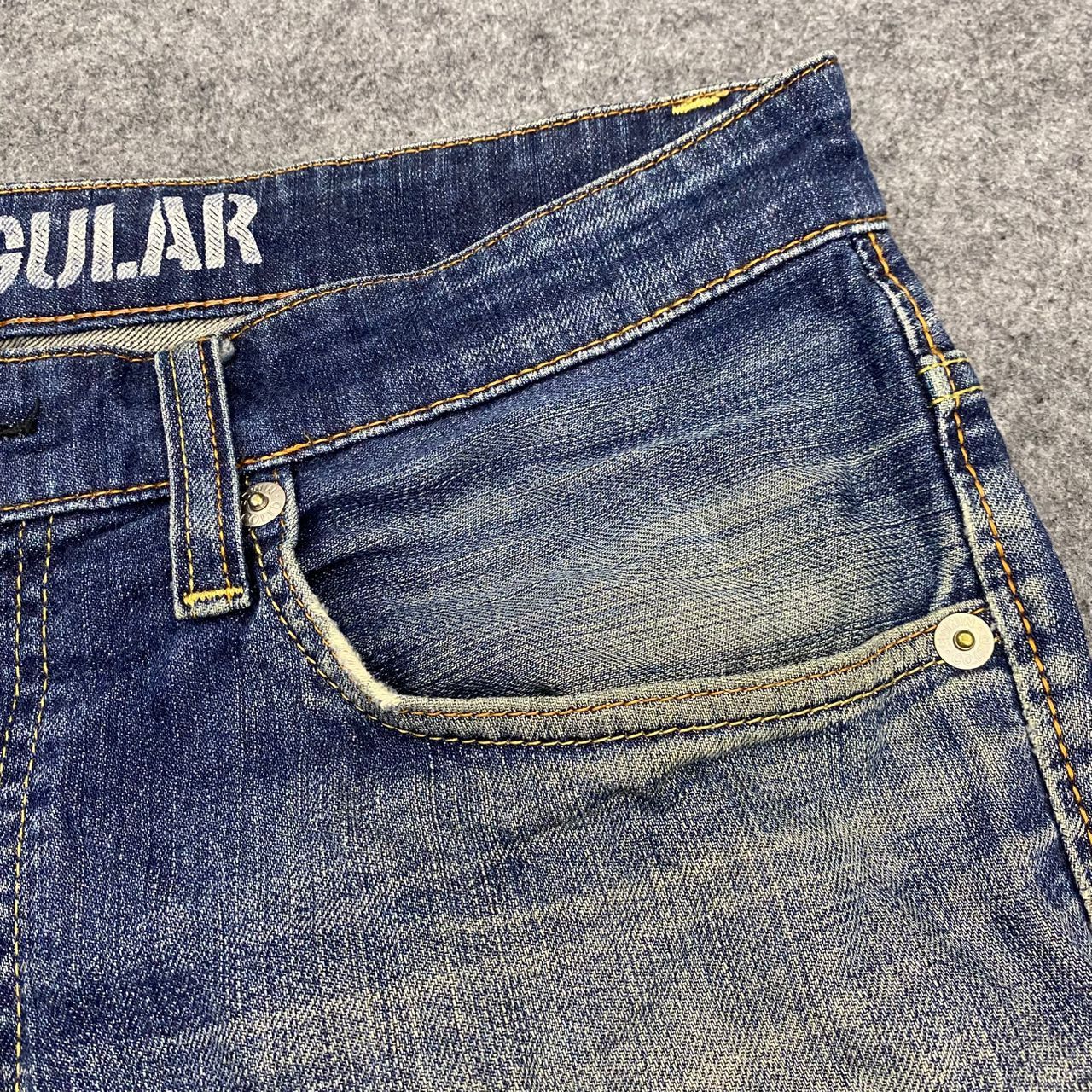 Edwin 💥Best Offer💥Vintage Edwin 503 Blue Trip Distressed Denim Size US 36 / EU 52 - 9 Thumbnail
