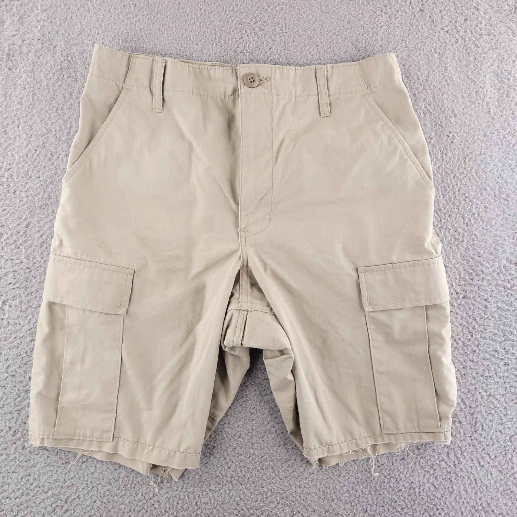Vintage Military Shorts Mens 30 Tan Beige Ripstop Cargo BDU Size US 30 / EU 46 - 2 Thumbnail