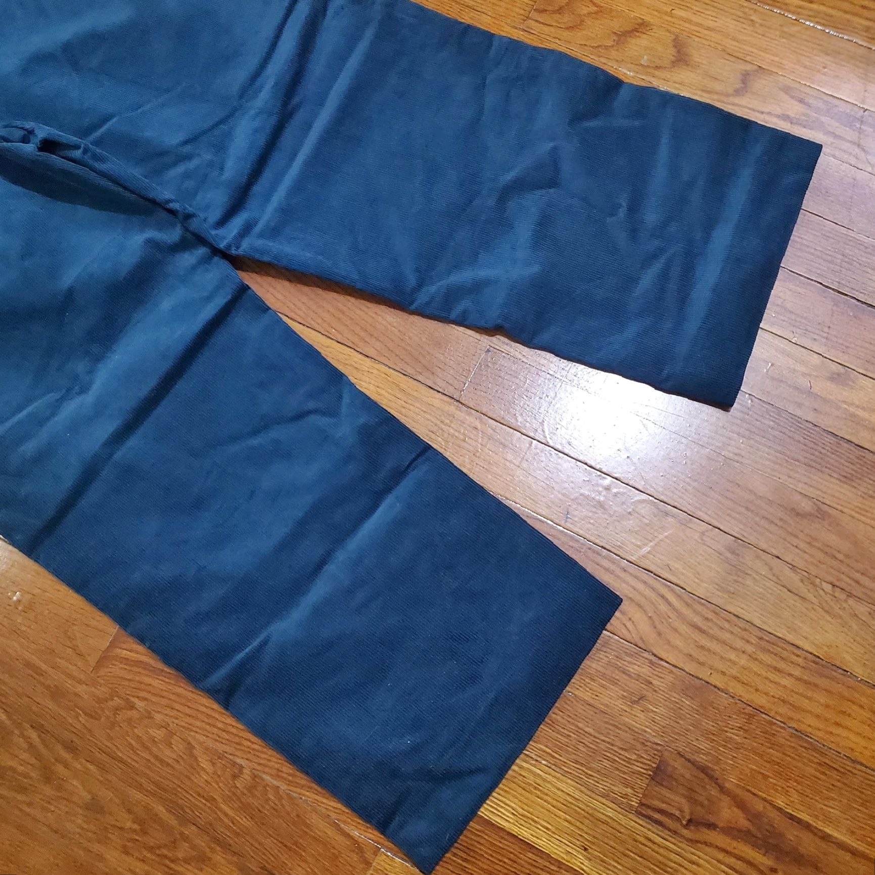 Banana Republic VINTAGE Banana Republic Pants Womens 16 Green Straight Trouser Corduroy High Rise Ankle Size 38" / US 16 / IT 52 - 2 Thumbnail