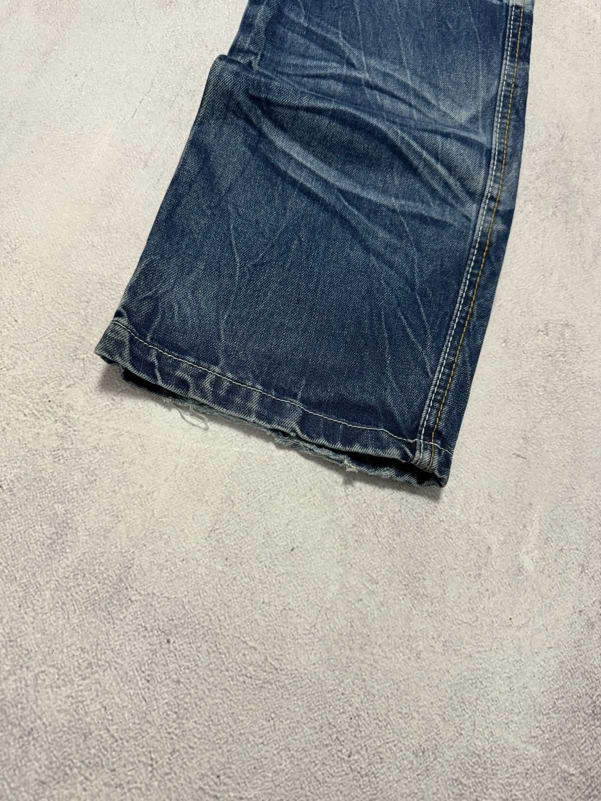 If Six Was Nine Vintage Okishama Samoki Jeans Denim Pants Japanese Dirty Y2K Size US 32 / EU 48 - 6 Thumbnail