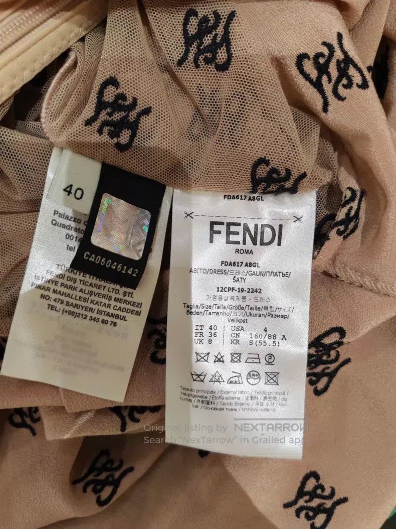Fendi Fendi Dress, made of green silk fabric Size XS / US 0-2 / IT 36-38 - 7 Thumbnail