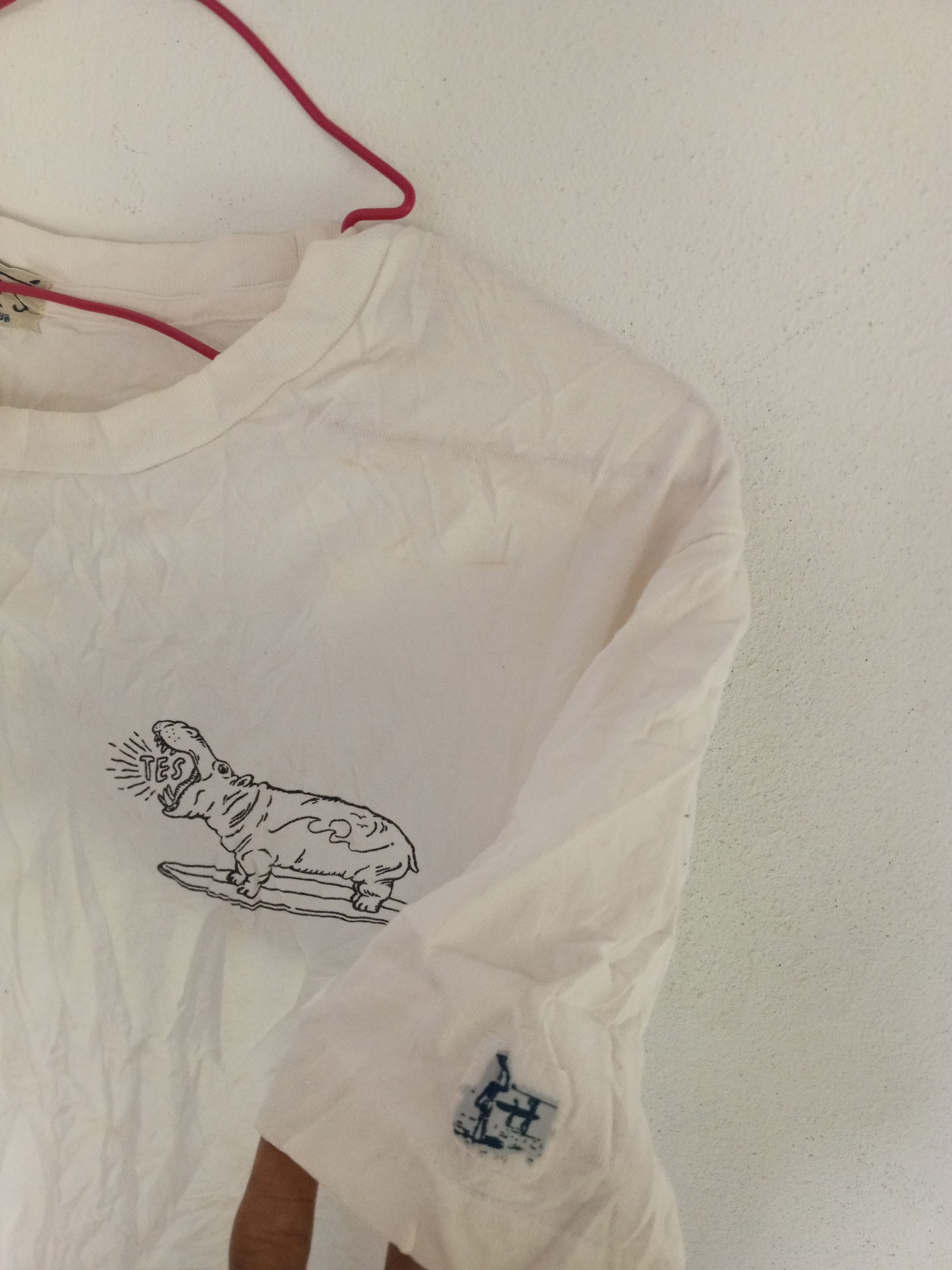 Designer × Japanese Brand TES WHITE TEE JAPAN Size US L / EU 52-54 / 3 - 2 Thumbnail