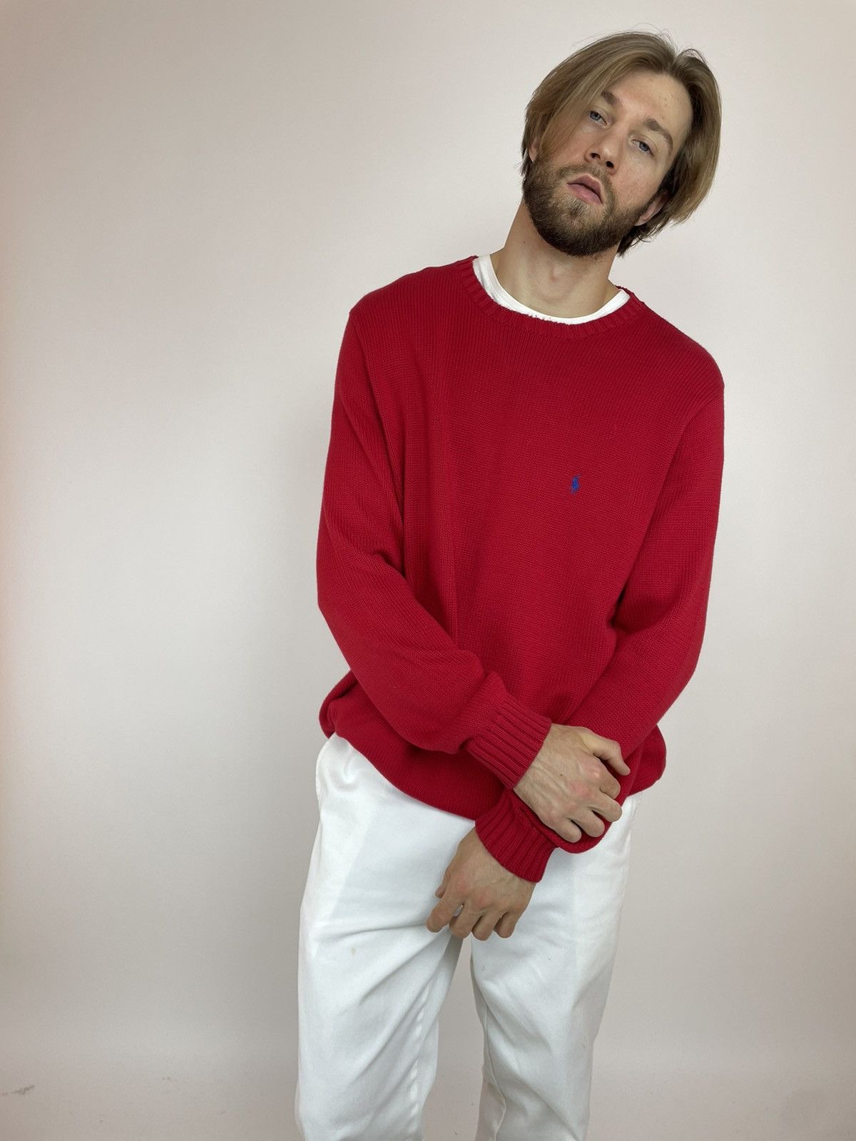 Polo Ralph Lauren × Vintage Polo Ralph Lauren Vintage Cotton sweater Mens size XL TALL Size US L / EU 52-54 / 3 - 3 Thumbnail