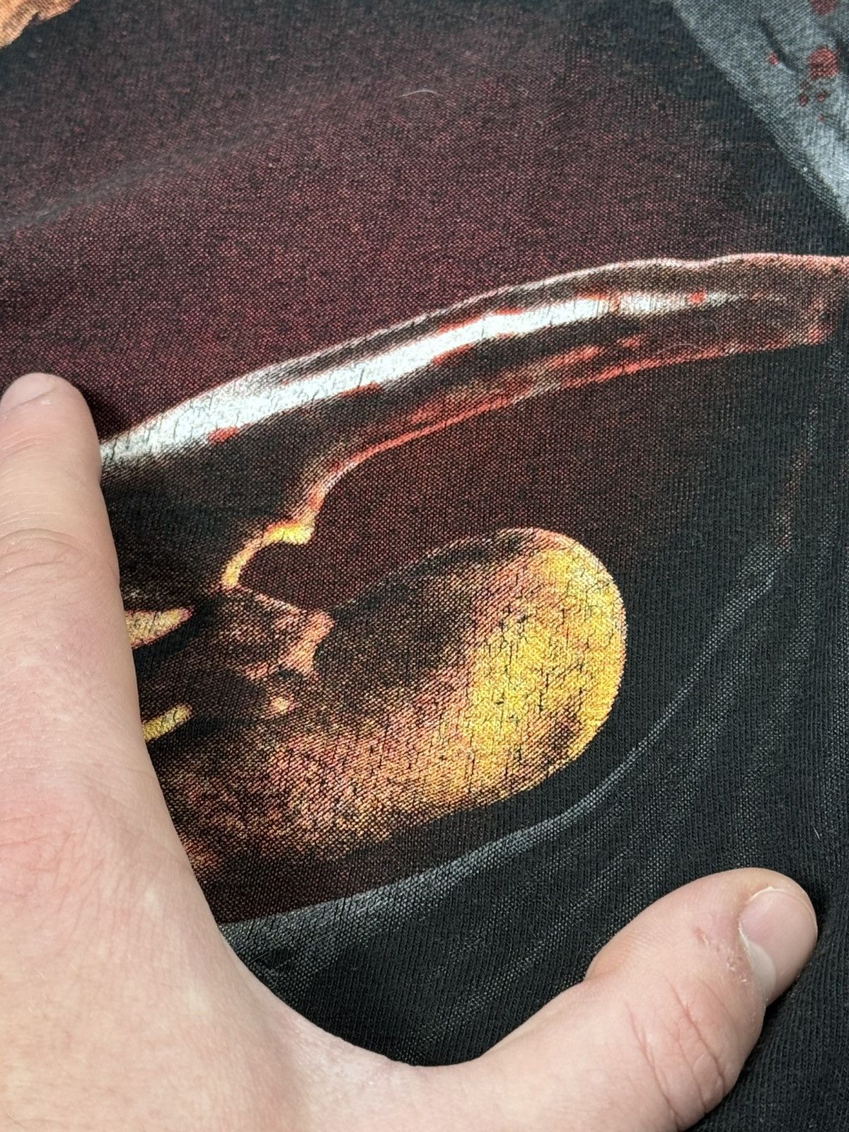 Vintage A Nightmare on Elm. Street Freddie Krueger T-Shirt Tee Size US XXL / EU 58 / 5 - 4 Thumbnail
