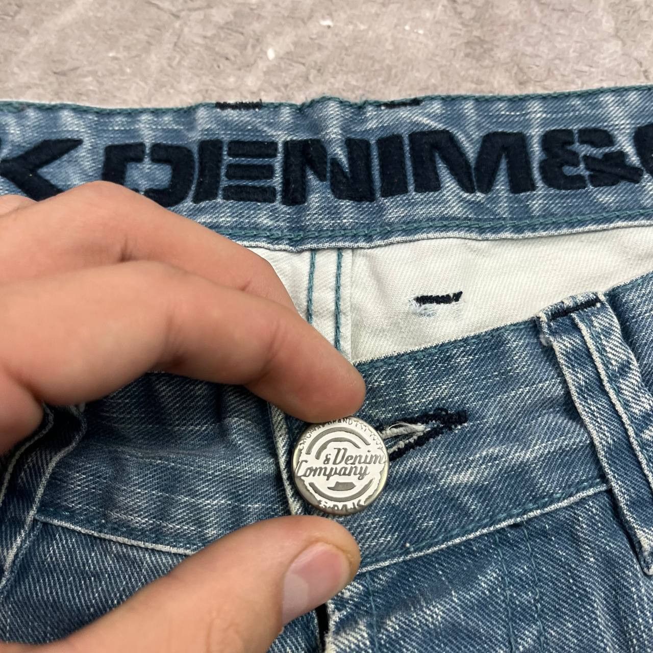Japanese Brand Jeans Dirty Pants Faded Crash Denim Thrashed Y2K Distressed Size US 33 - 17 Thumbnail