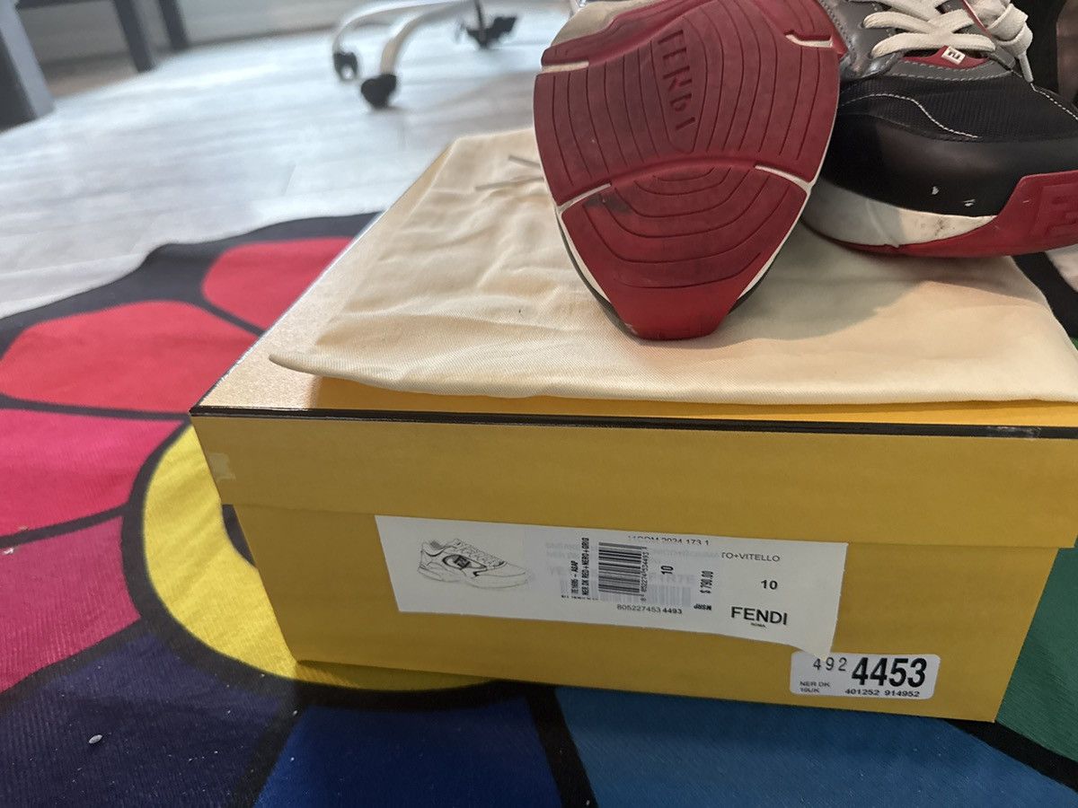 Fendi Black/ red fendi Size US 10 / EU 43 - 4 Thumbnail