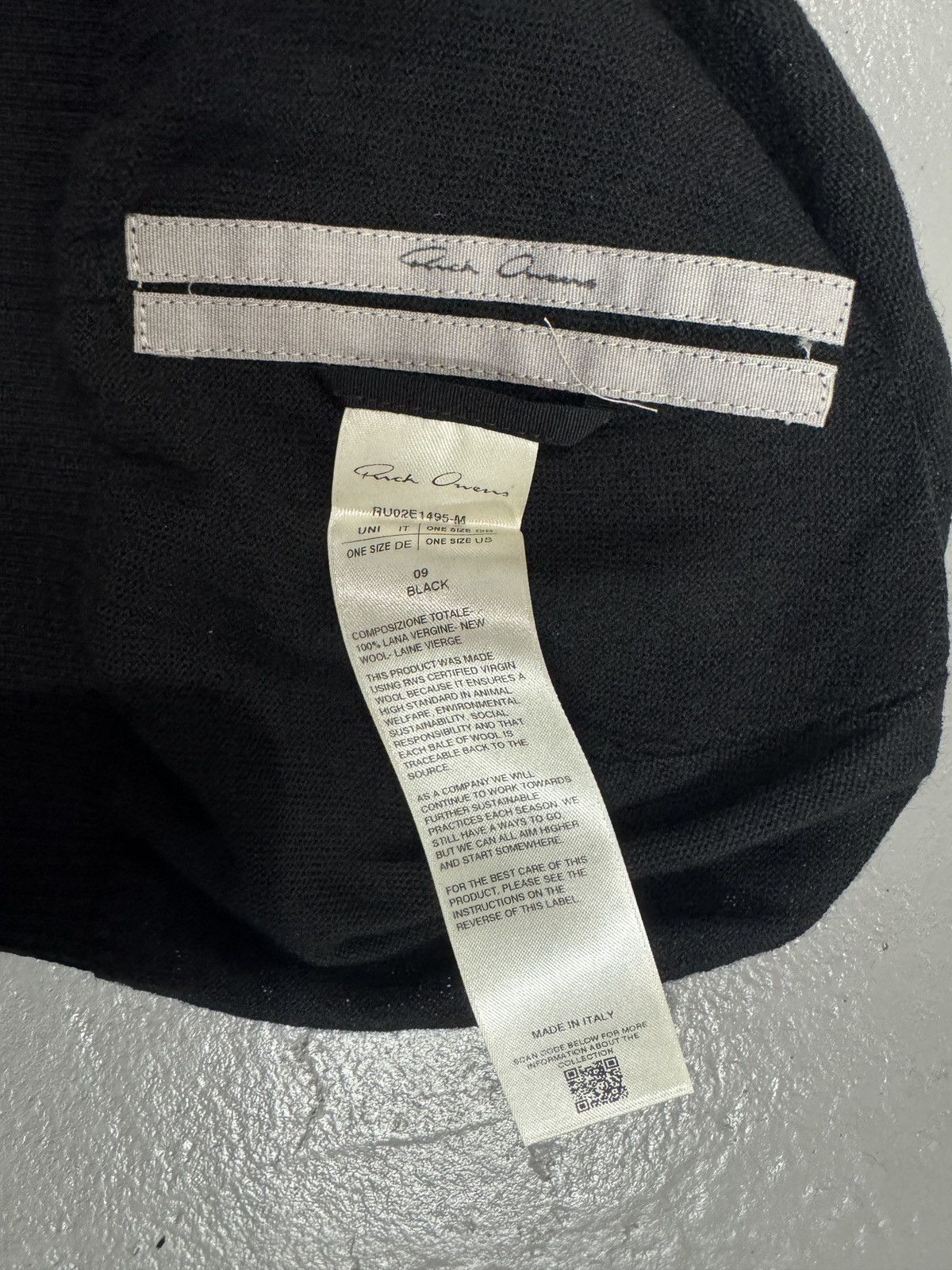 Rick Owens Beanie Size ONE SIZE - 3 Thumbnail
