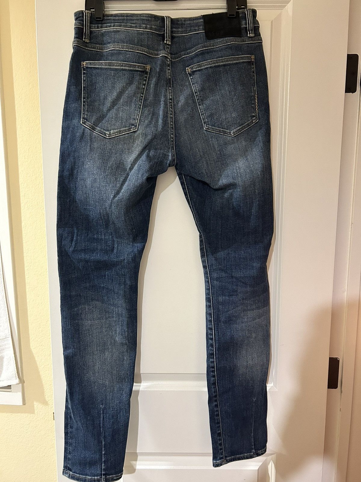 NEUW Denim Navy blue Iggy Skinny Jeans Size US 33 - 2 Thumbnail