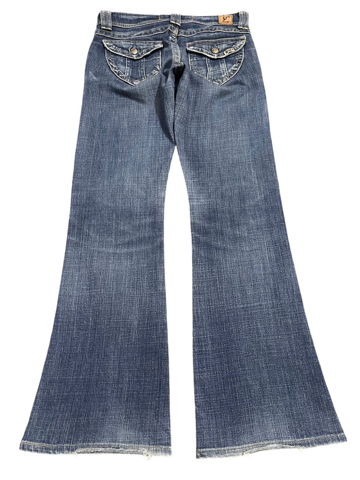 Hysteric Glamour Vintage Japanese Brand Blue Faded Wash Style Bootcut Jeans Size 28" / US 6 / IT 42 - 2 Thumbnail