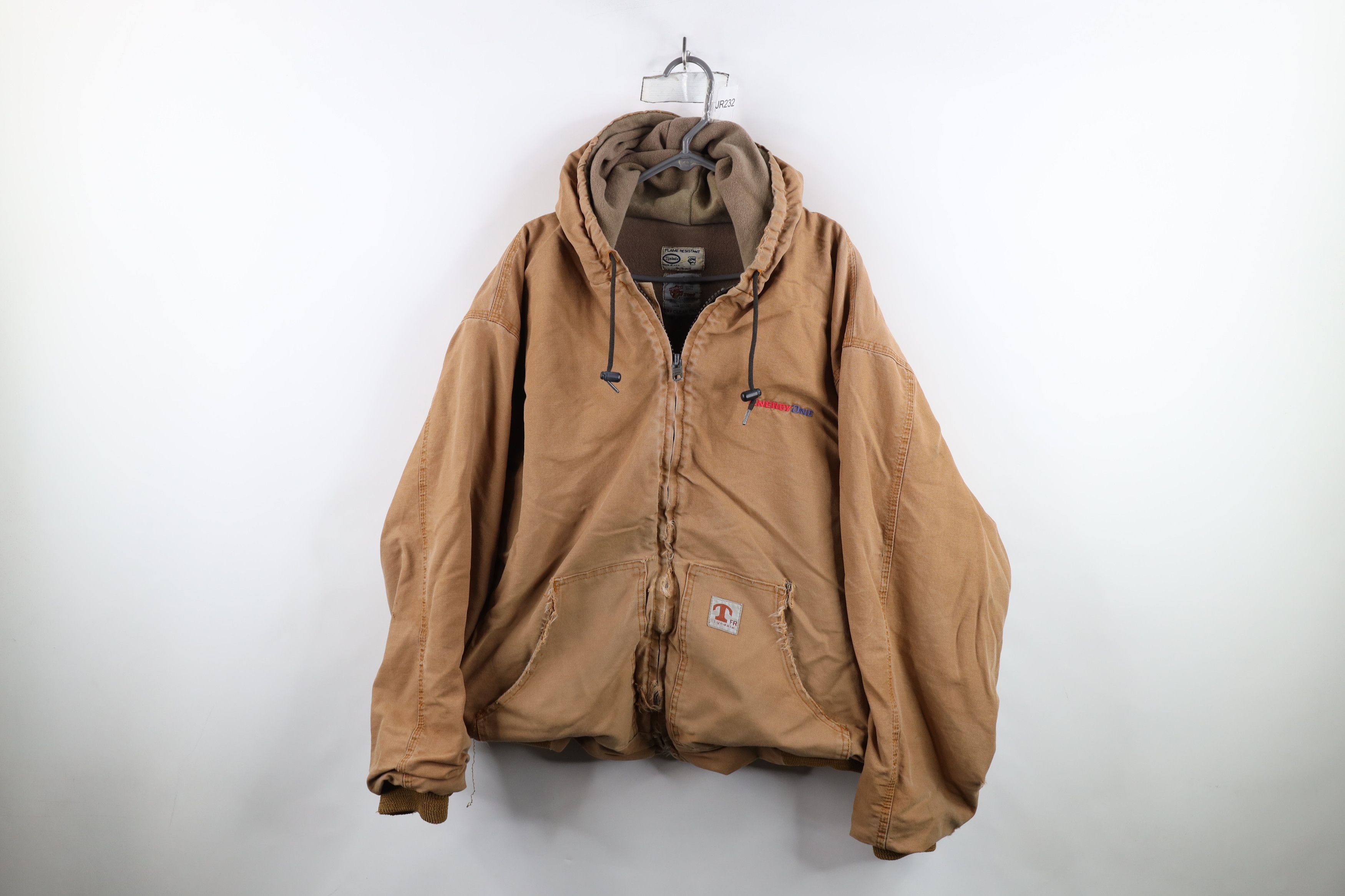 Vintage Vintage 90s Tyndale FR Wool Lined Hooded Canvas Jacket USA Size US XXL / EU 58 / 5 - 1 Thumbnail