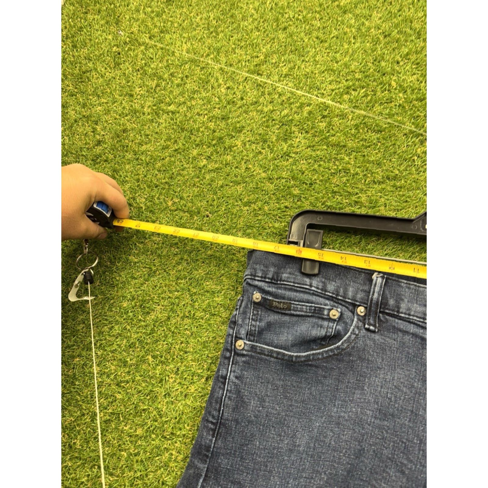 Polo Ralph Lauren Polo Ralph Lauren Jeans Mens 34x32 Straight Leg Dark Denim Casual Stretch Preppy Size US S / EU 44-46 / 1 - 7 Thumbnail
