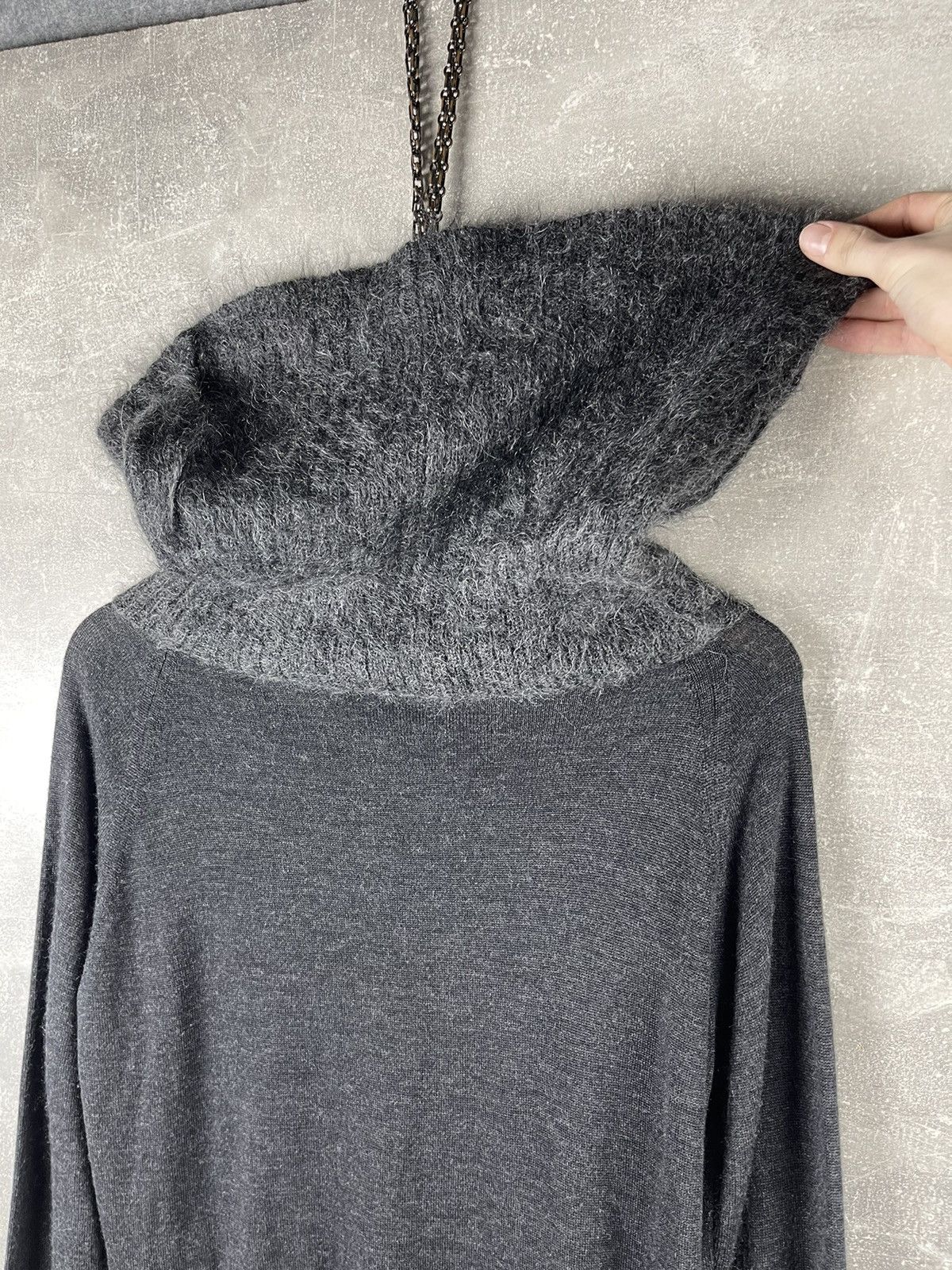 Armani Armani Jeans AJ Knit Sweater Dress Cowl Neck Mohair Blend Size M / US 6-8 / IT 42-44 - 6 Thumbnail
