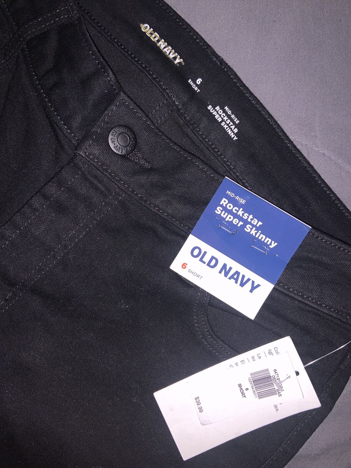 Old Navy Womens - High Rise Rockstar Super Skinny Jeans - Size 6 Size 28" / US 6 / IT 42 - 2 Thumbnail