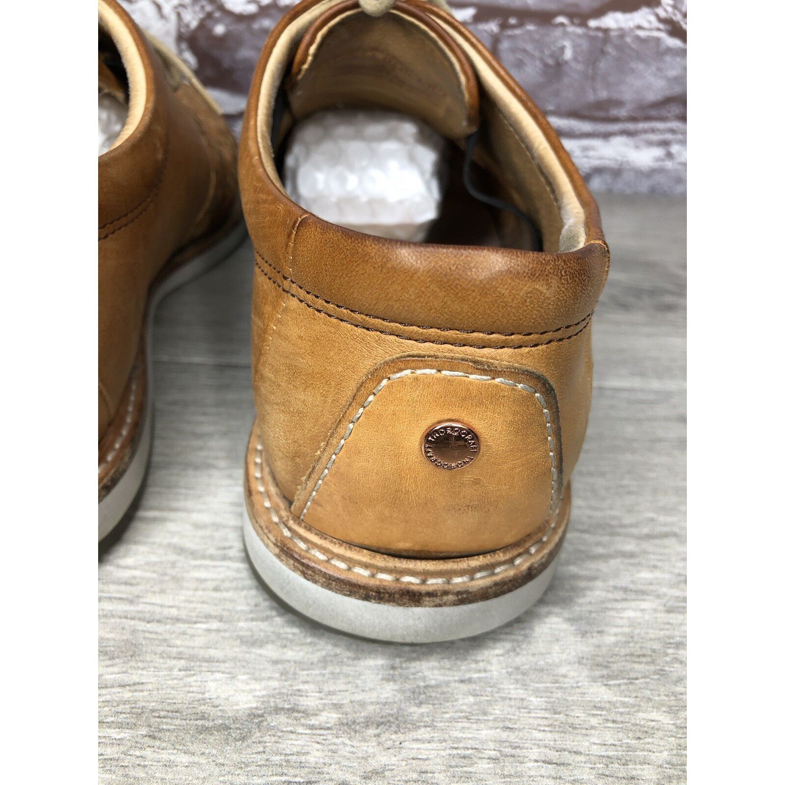 Other THOROCRAFT ROSS Brown Woven Leather Oxfords Lace Up Shoes Me Size US 10 / EU 43 - 12 Thumbnail