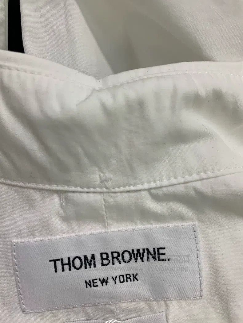 Thom Browne Thom Browne White Long Sleeve Shirt Size XS / US 0-2 / IT 36-38 - 4 Thumbnail