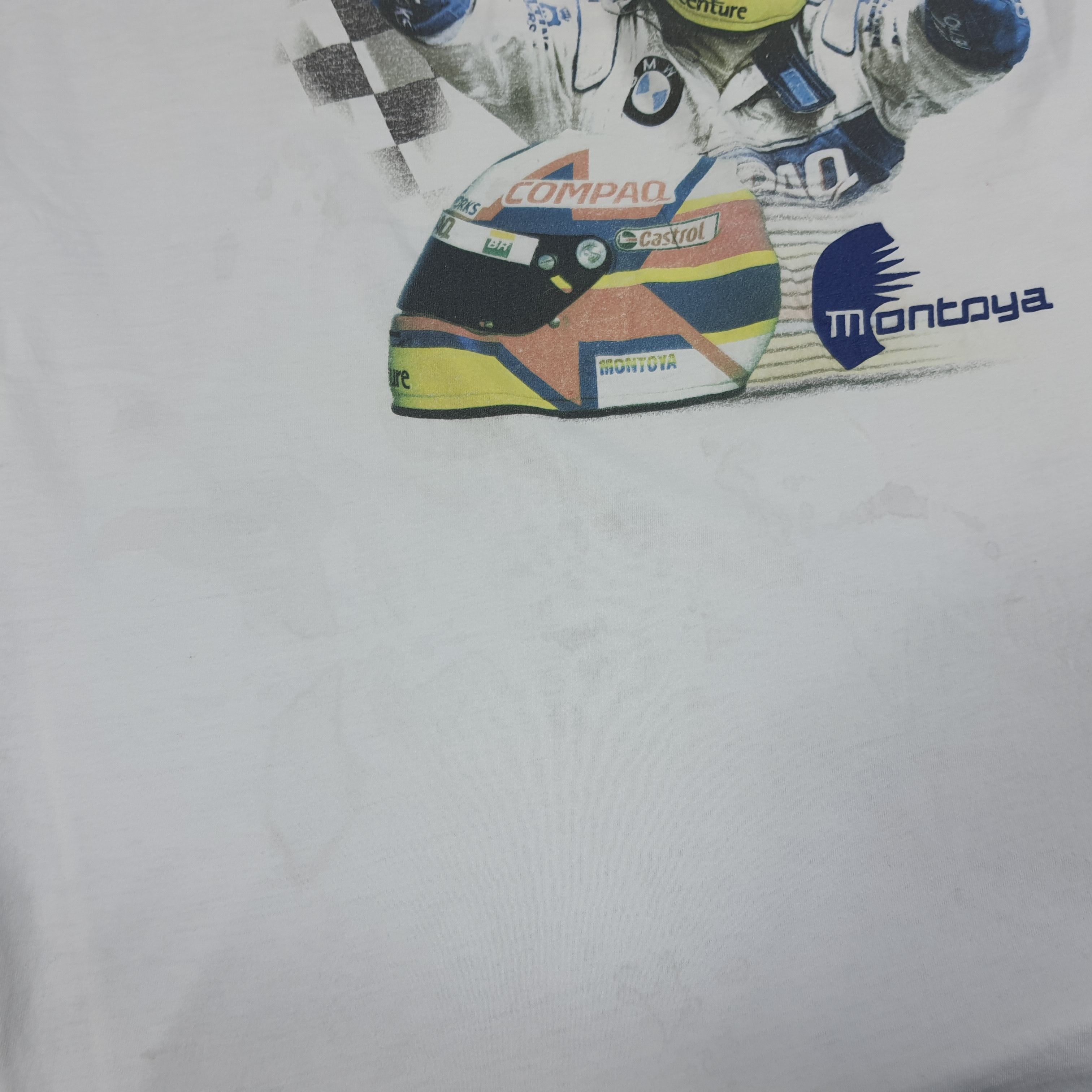 BMW × Vintage Vintage Montoya BMW Williams F1 Team Motorsports Tshirt Size US L / EU 52-54 / 3 - 10 Thumbnail