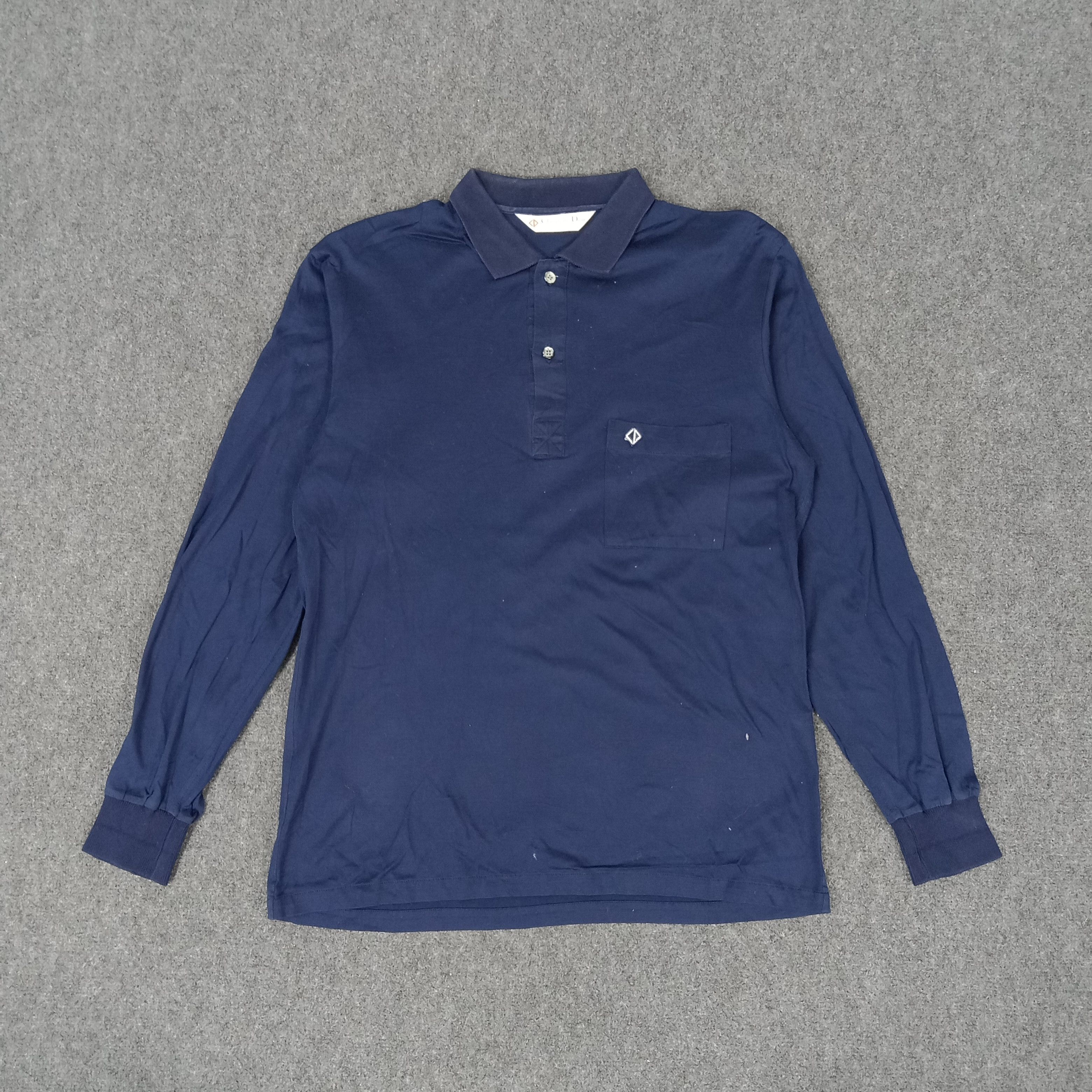 Christian Dior Monsieur × Vintage Christian Dior Sports Pocket Logo Polo Shirt Size US M / EU 48-50 / 2 - 1 Thumbnail