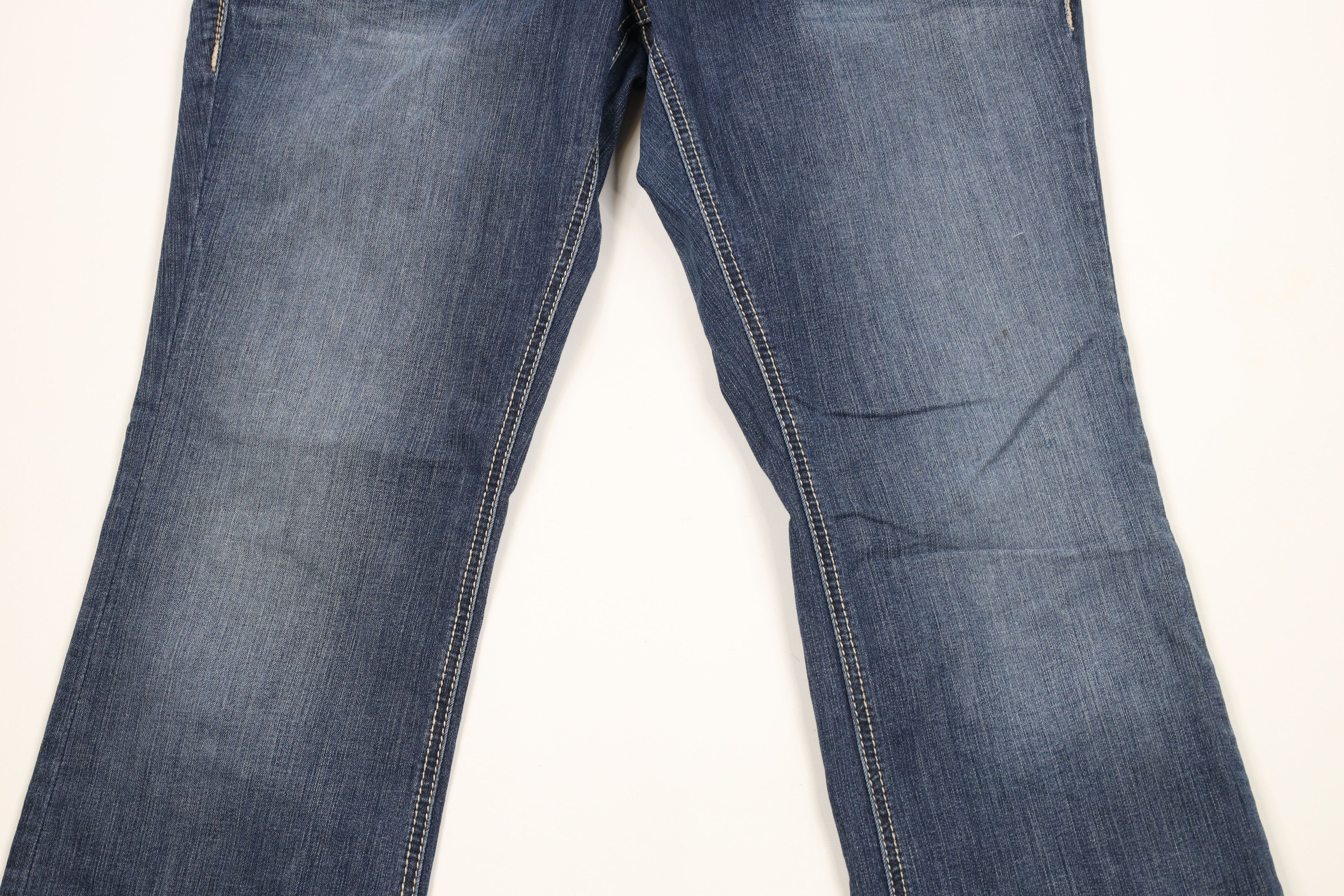Ariat × Vintage Ariat REAL Denim Thick Stitch Stretch Flared Bootcut Jeans Size 32" / US 10 / IT 46 - 3 Thumbnail